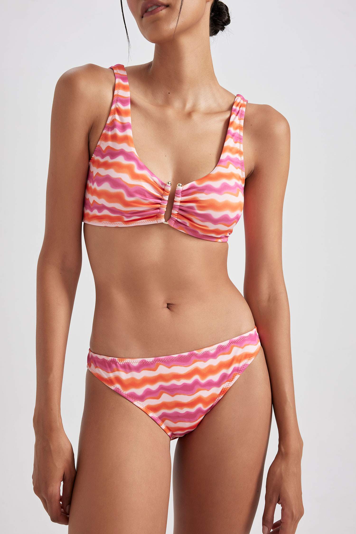 Regular Fit Printed Bikini Bottom