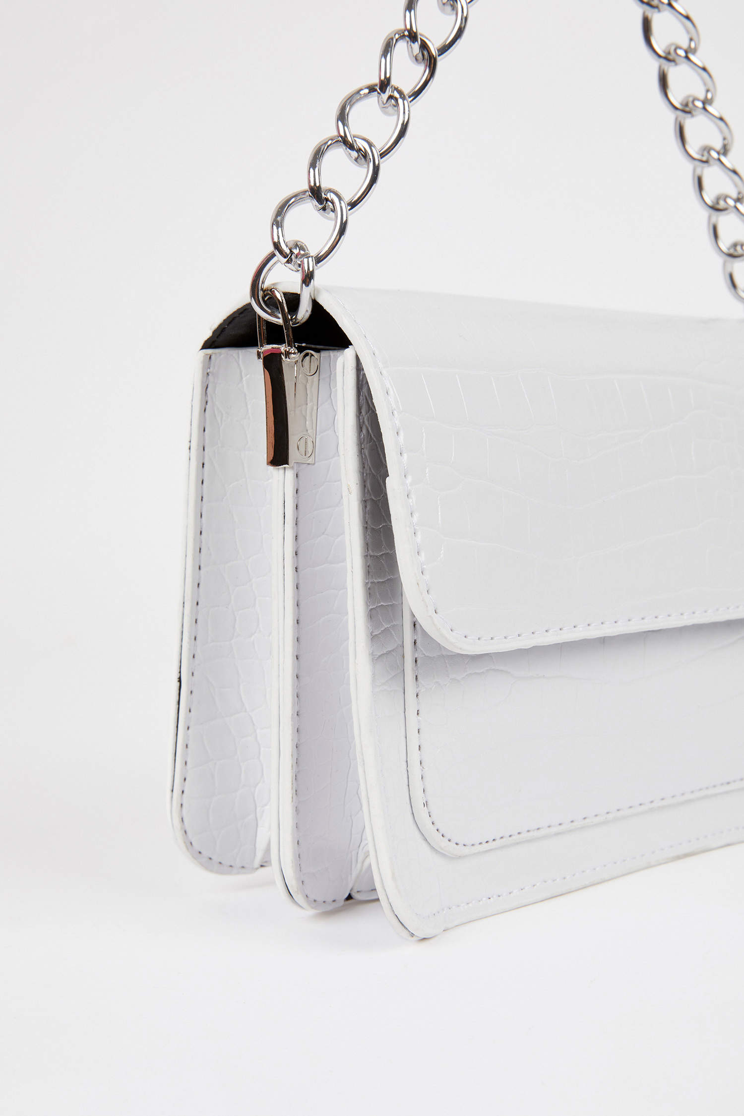 White WOMEN Faux Leather Crossbody Bag 2834326 | DeFacto