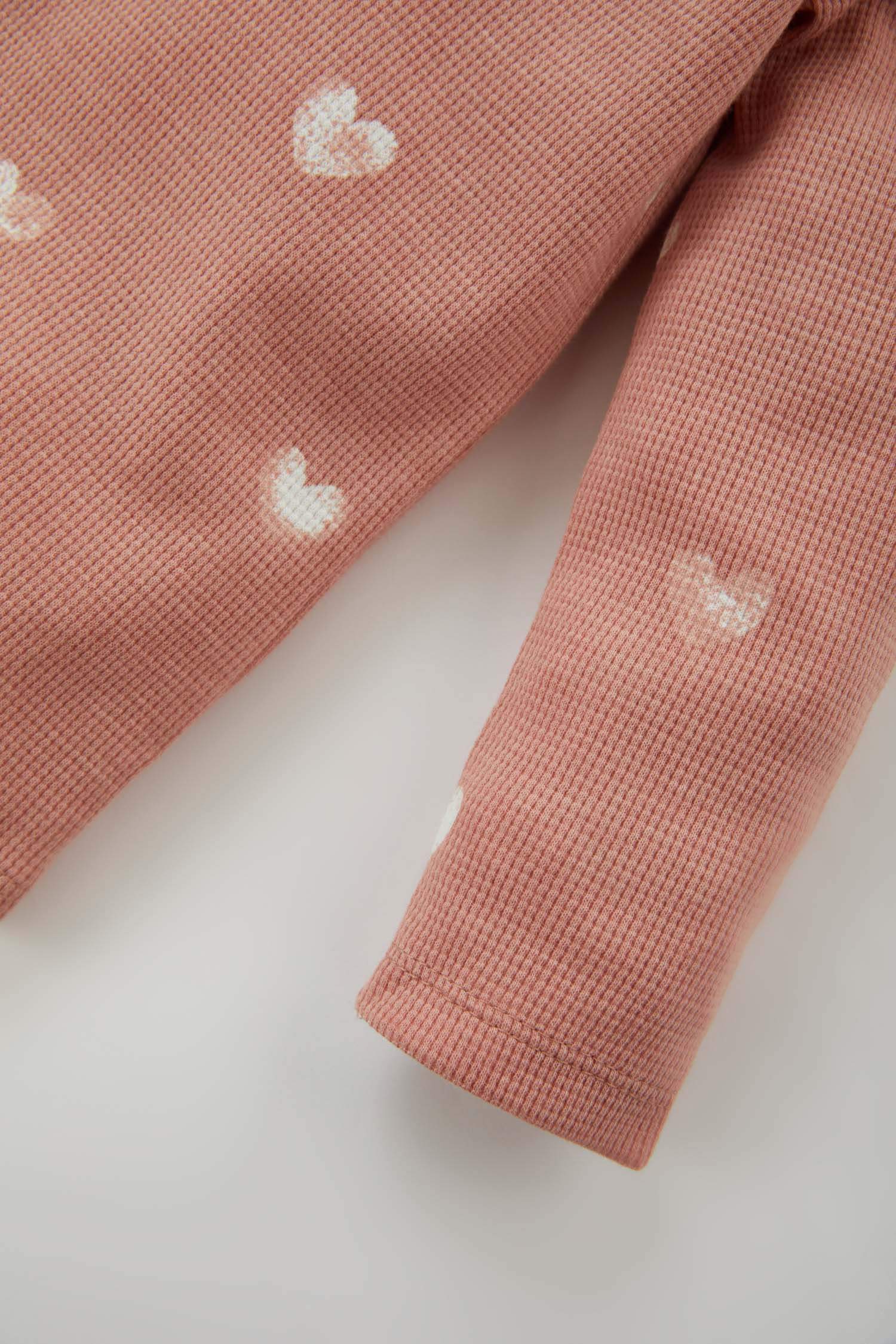 Сәби Қыз жүрек 2 Трикотаж пижамалар