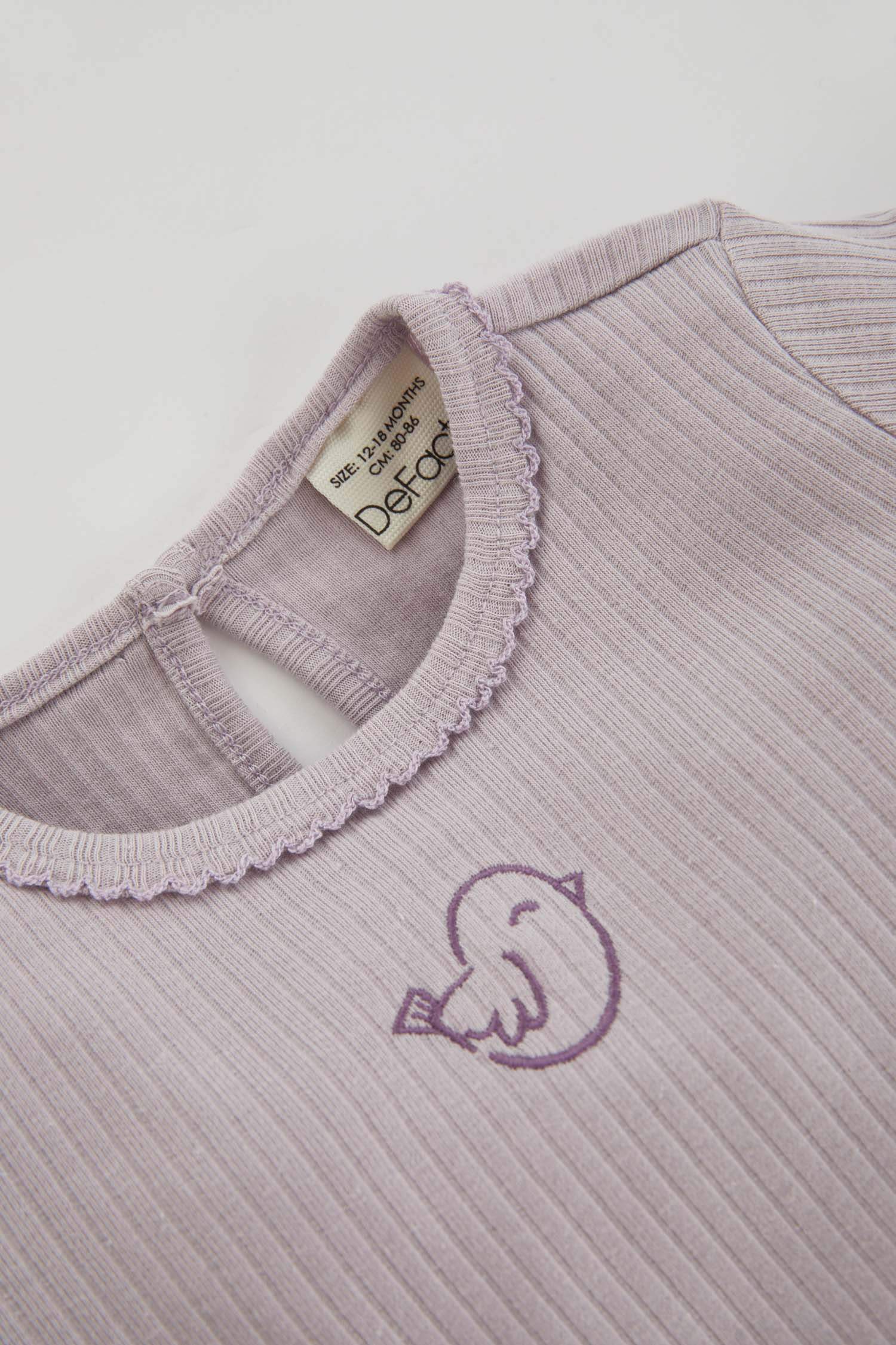 Сәби Қыз кеудедегі кесте 2 Трикотаж пижамалар