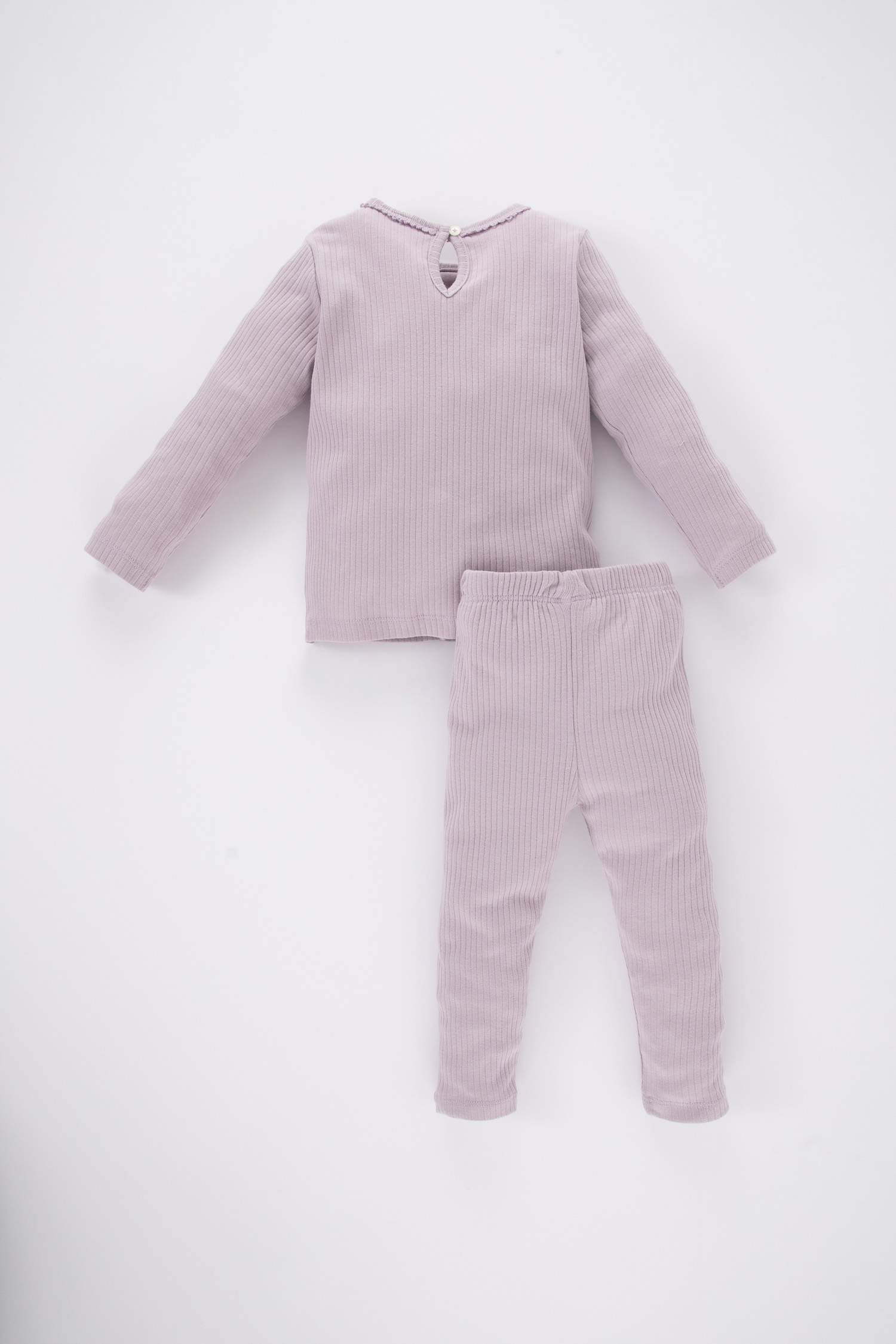 Сәби Қыз кеудедегі кесте 2 Трикотаж пижамалар