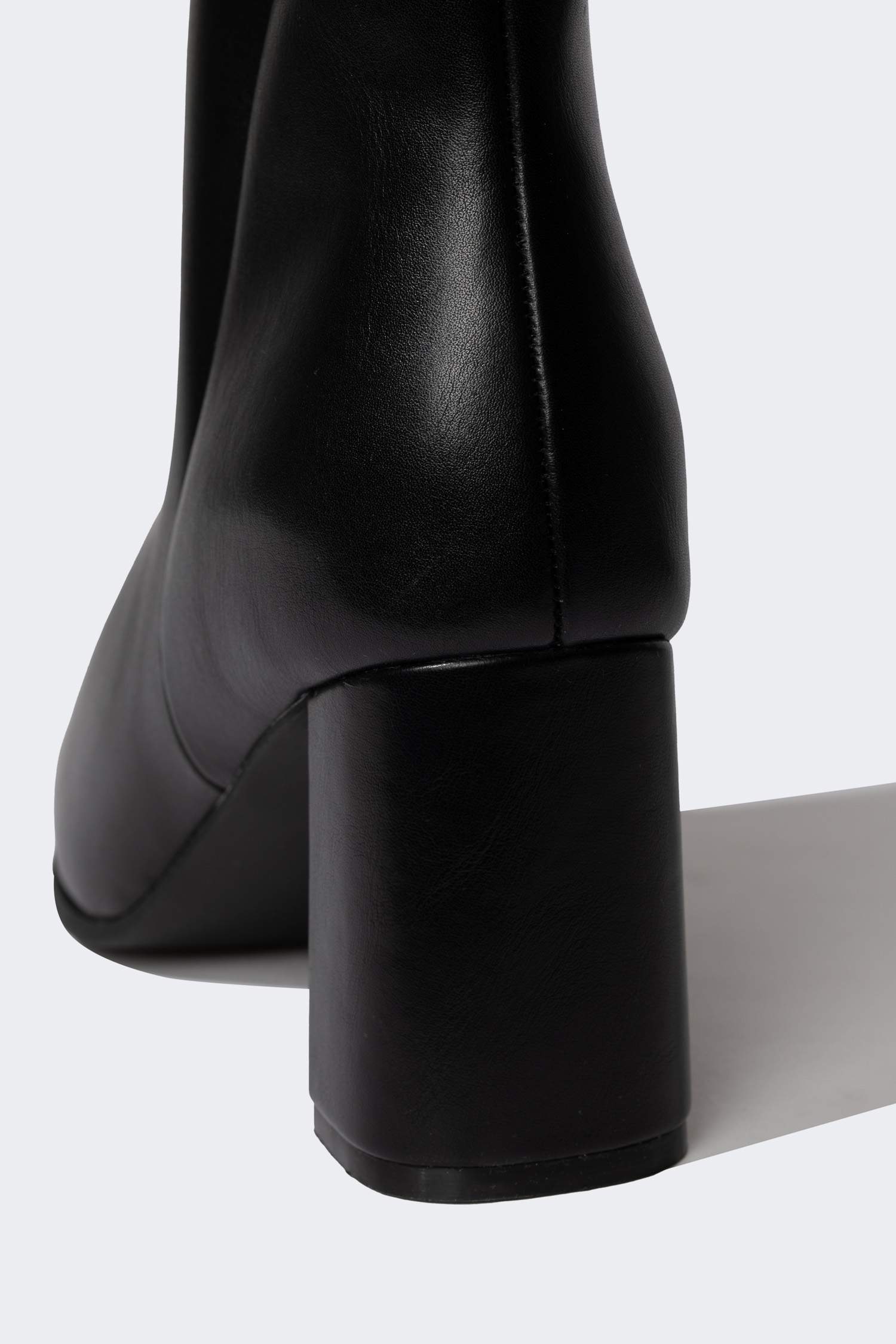 Bottes Cuir Synthétique à Semelle Compensée à Fermeture Éclair Pour Femme