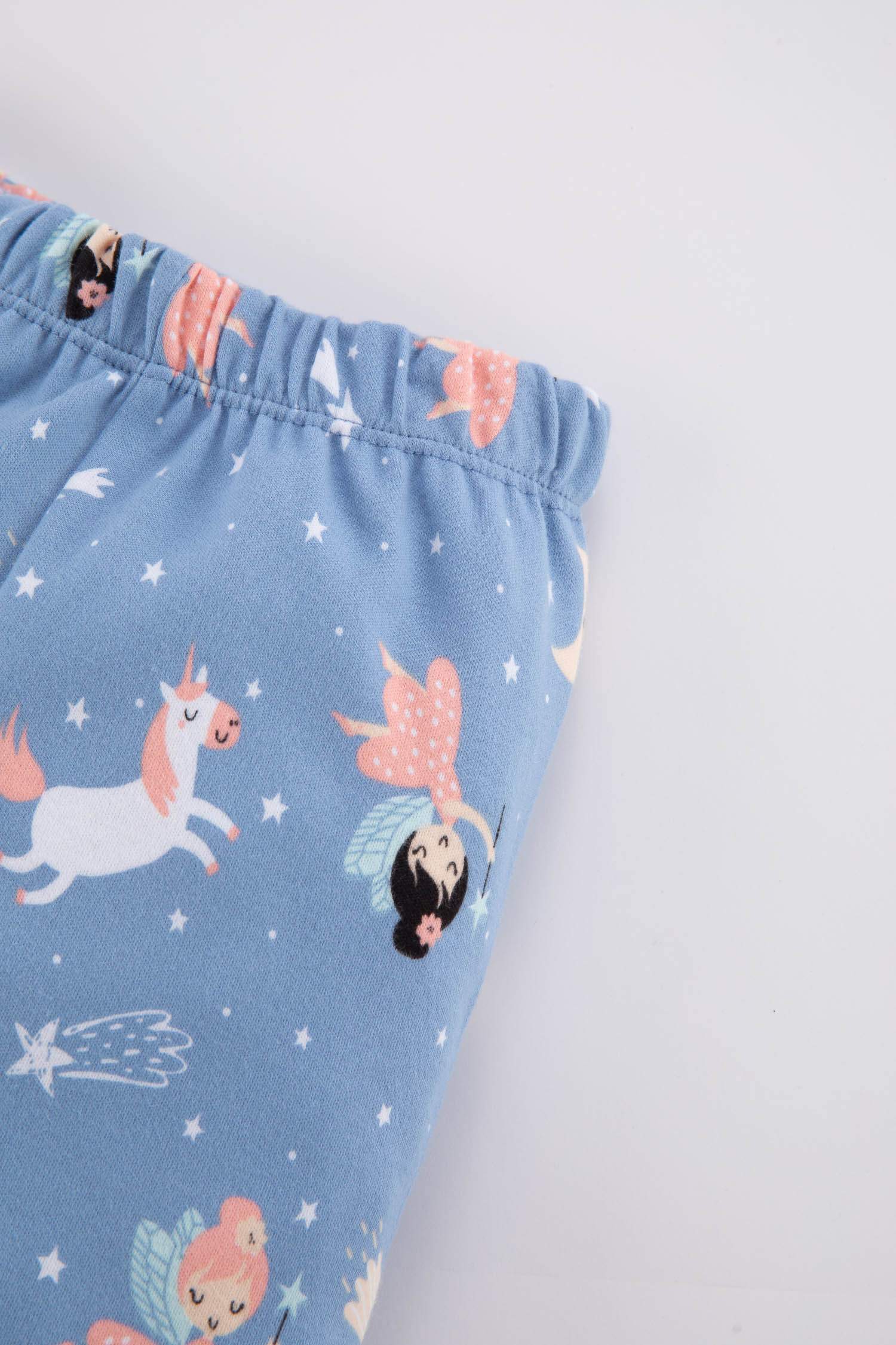 Пижама вязанная 2 шт. стандартного кроя девочка с длинным рукавом для малышей девочек