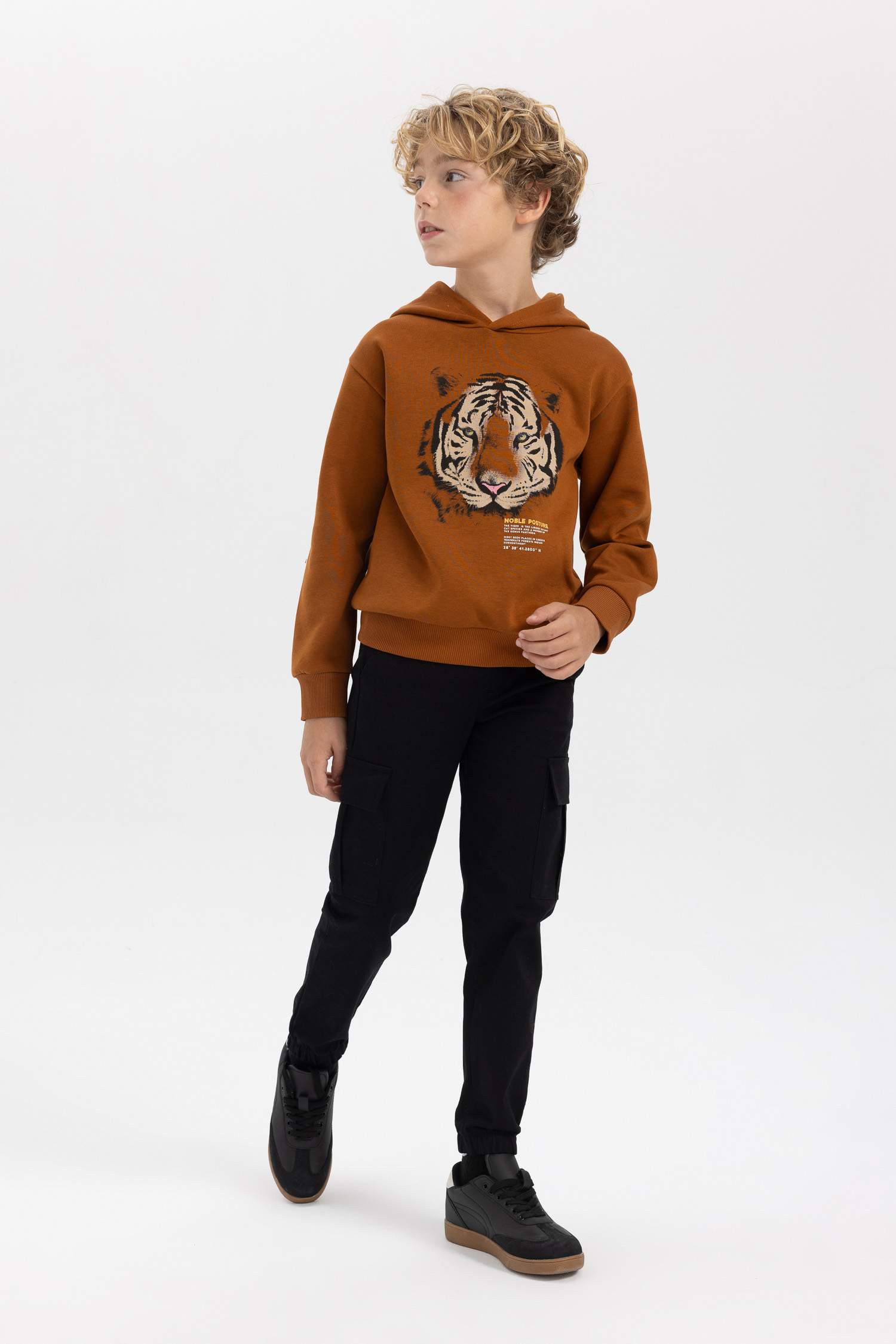 بنطلون اولادي كارجو جوجر جبردين بجيب كارجو