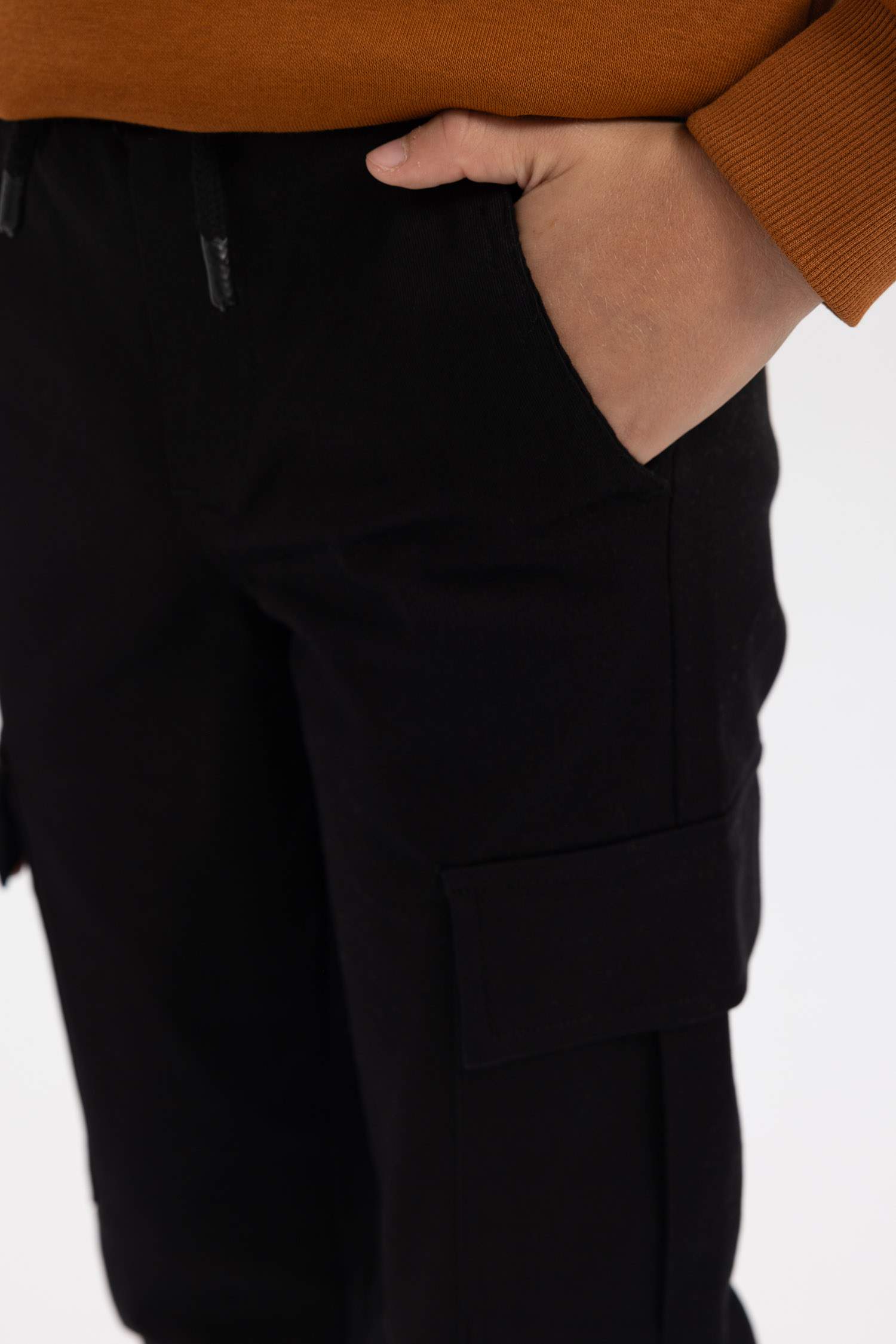 بنطلون اولادي كارجو جوجر جبردين بجيب كارجو