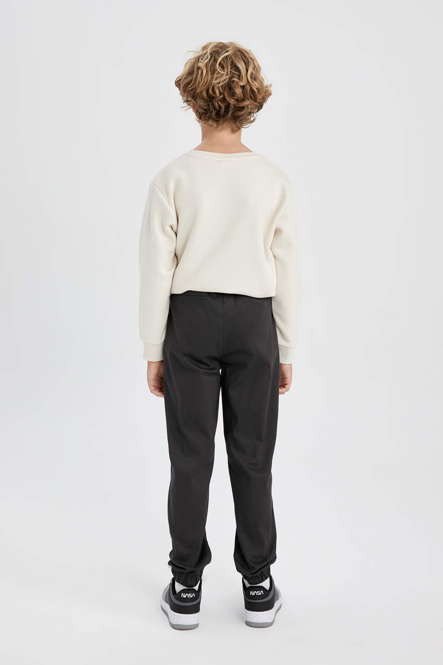 Boy Jogger Leg Gabardine Trousers