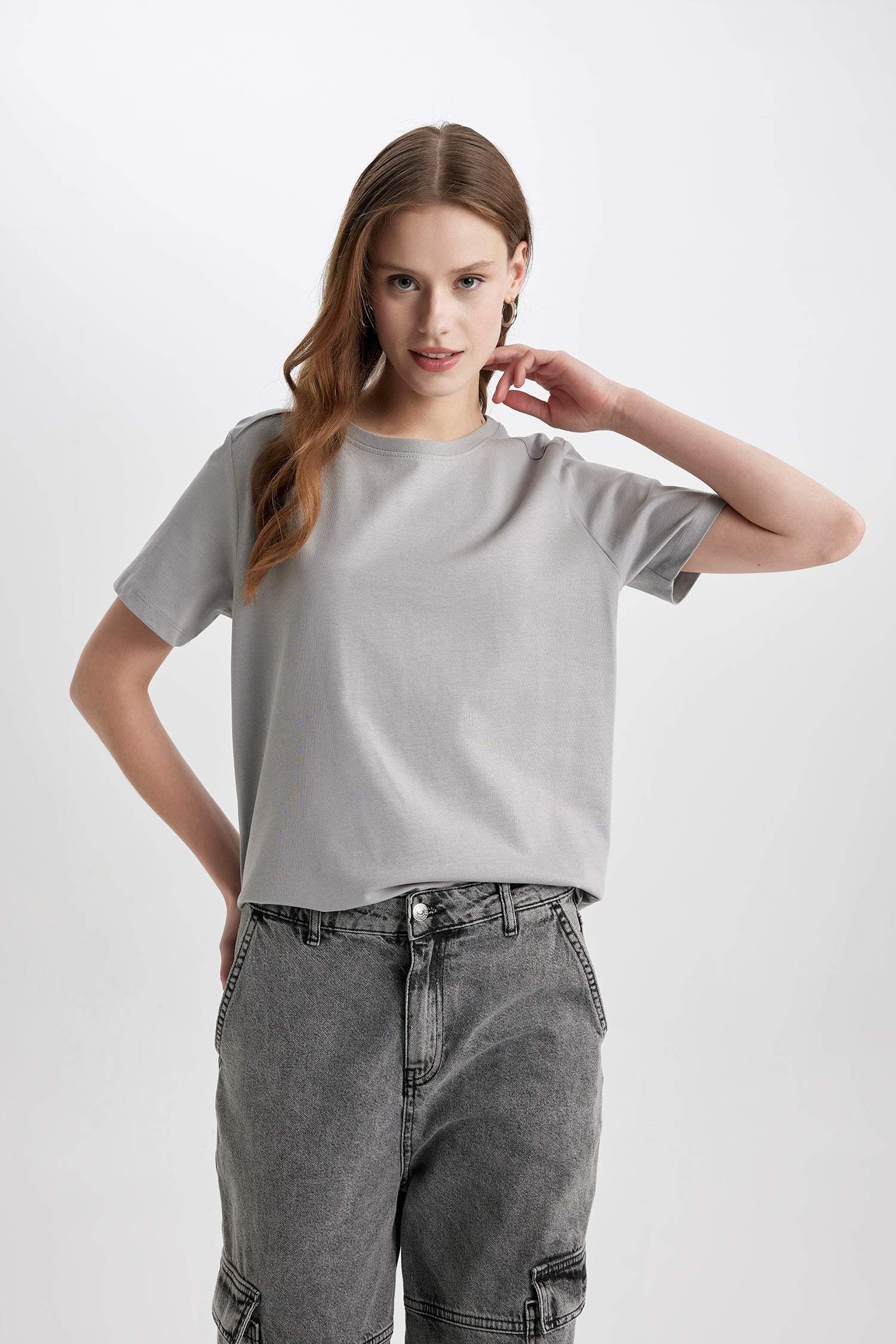 Regular Fit Crew Neck Premium Short Sleeve T-Shirt