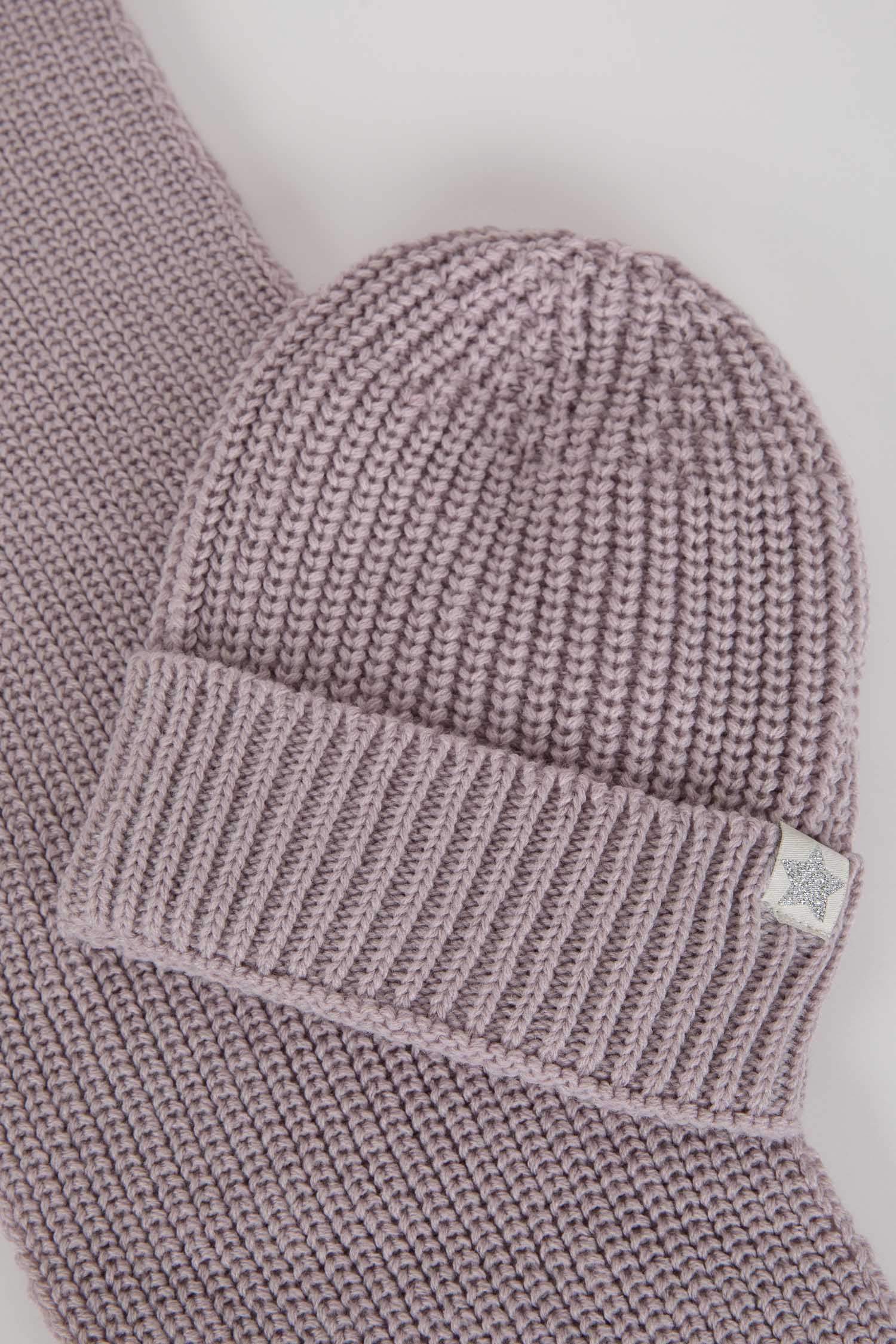 طقم قبعة سكارف بناتي - قطعتين