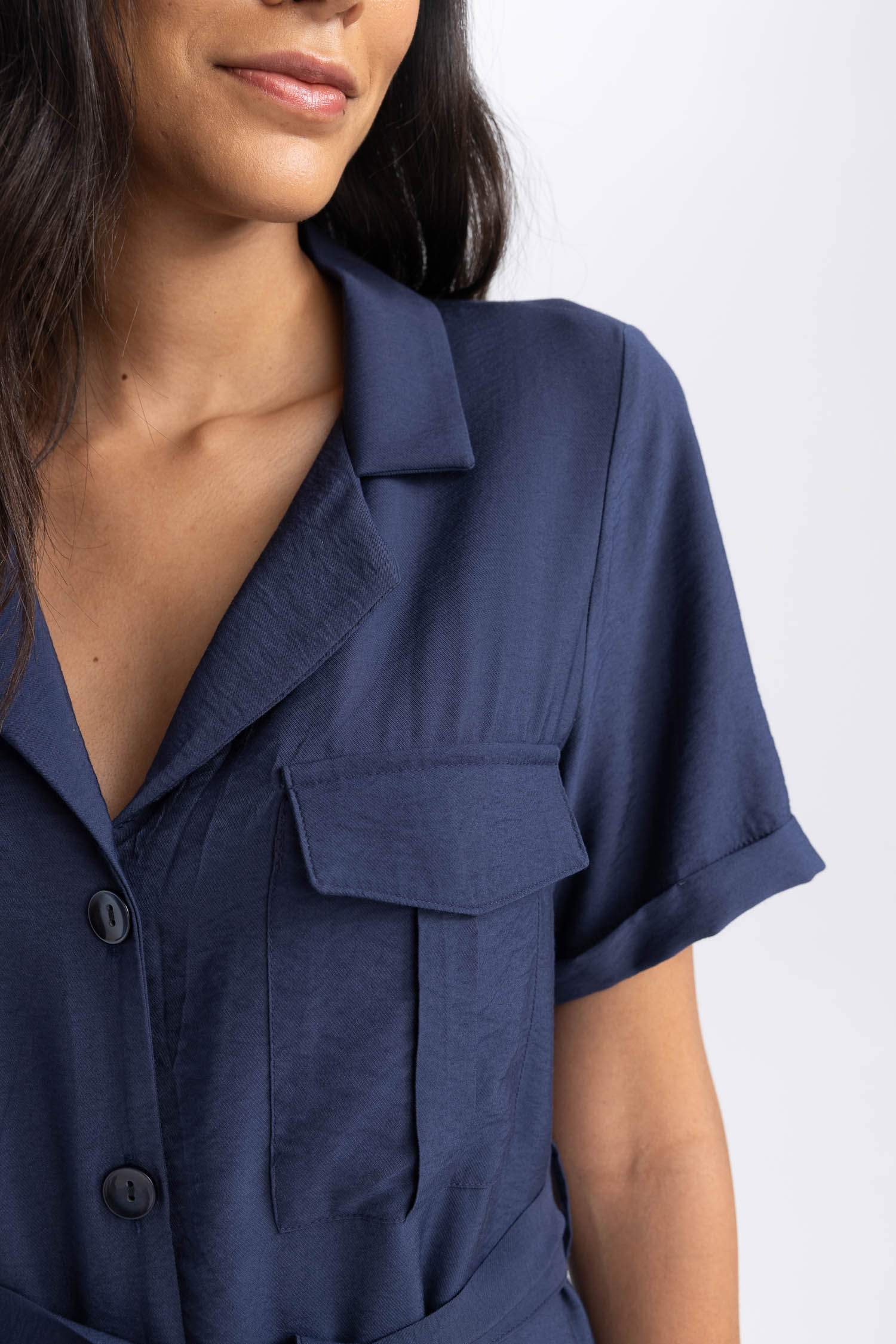 Платье миди с коротким рукавом