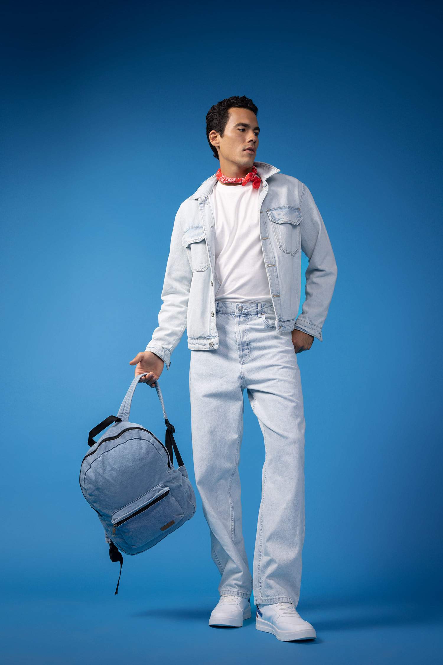 Unisex Jean School Backpack