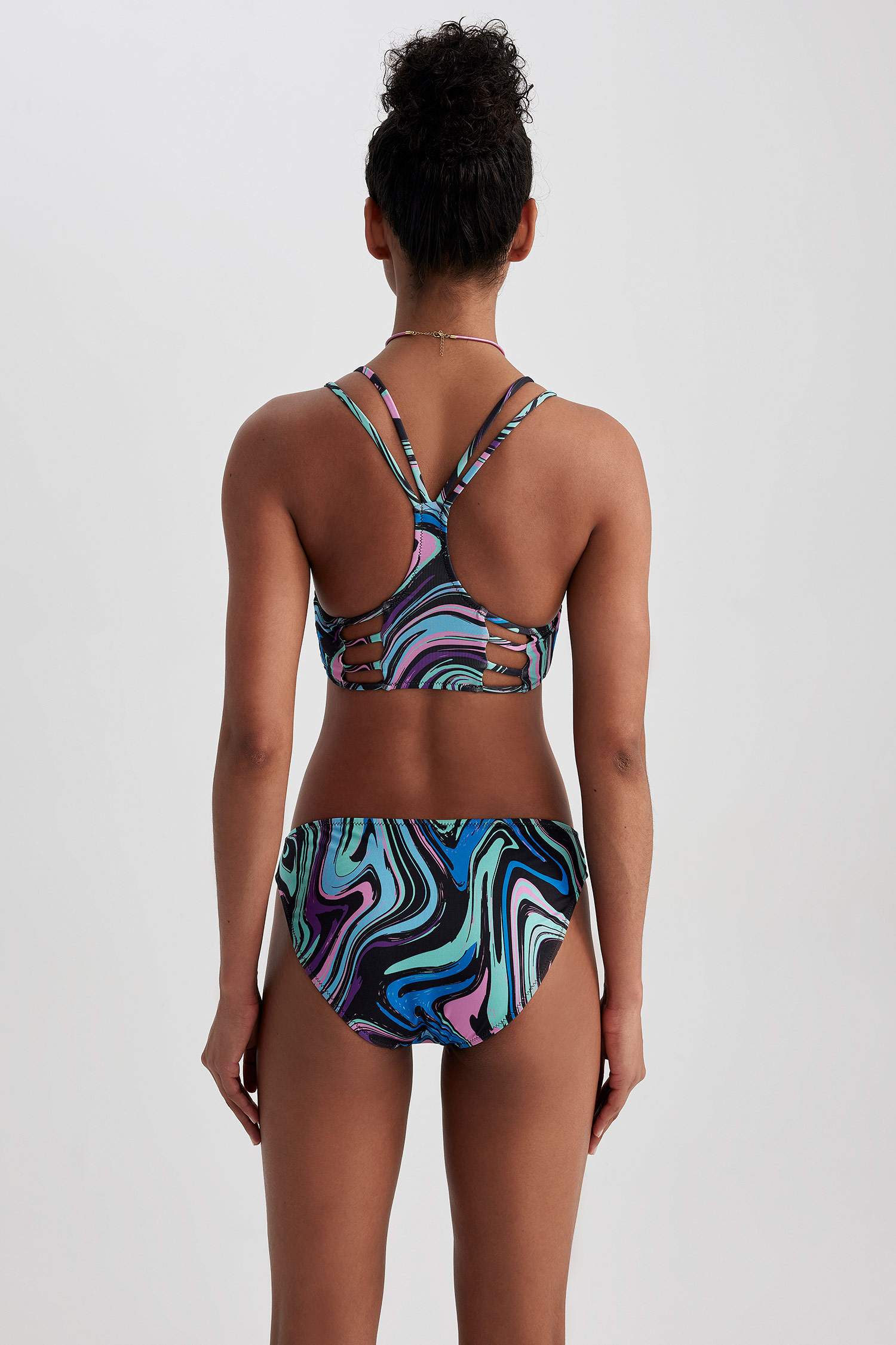 Fall in Love Regular Fit Batik Bikini Alt