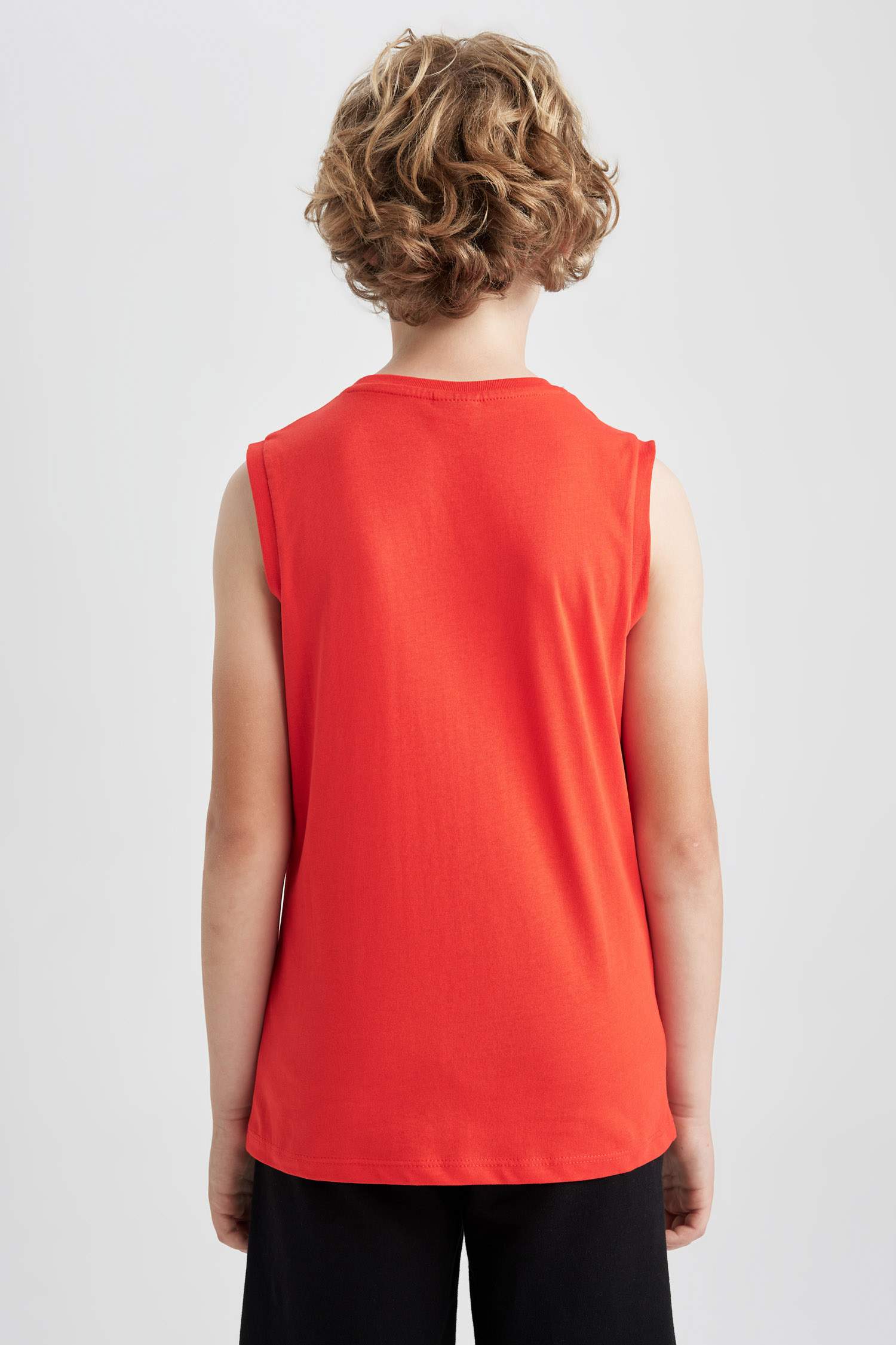 Майка с принтом с круглым вырезом для мальчиков