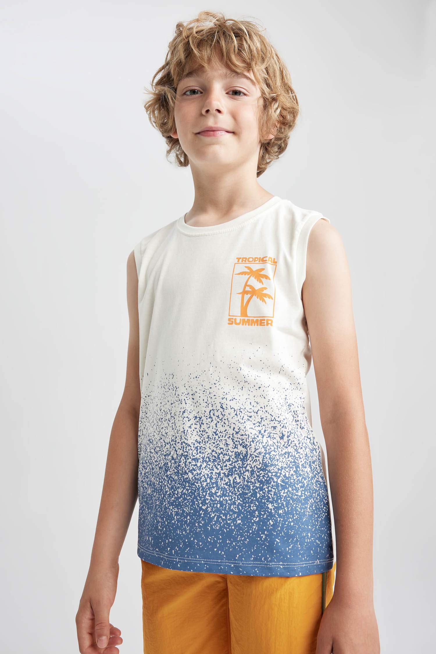 Débardeur Coupe Régulière Col Ras Du Cou pour Garçon