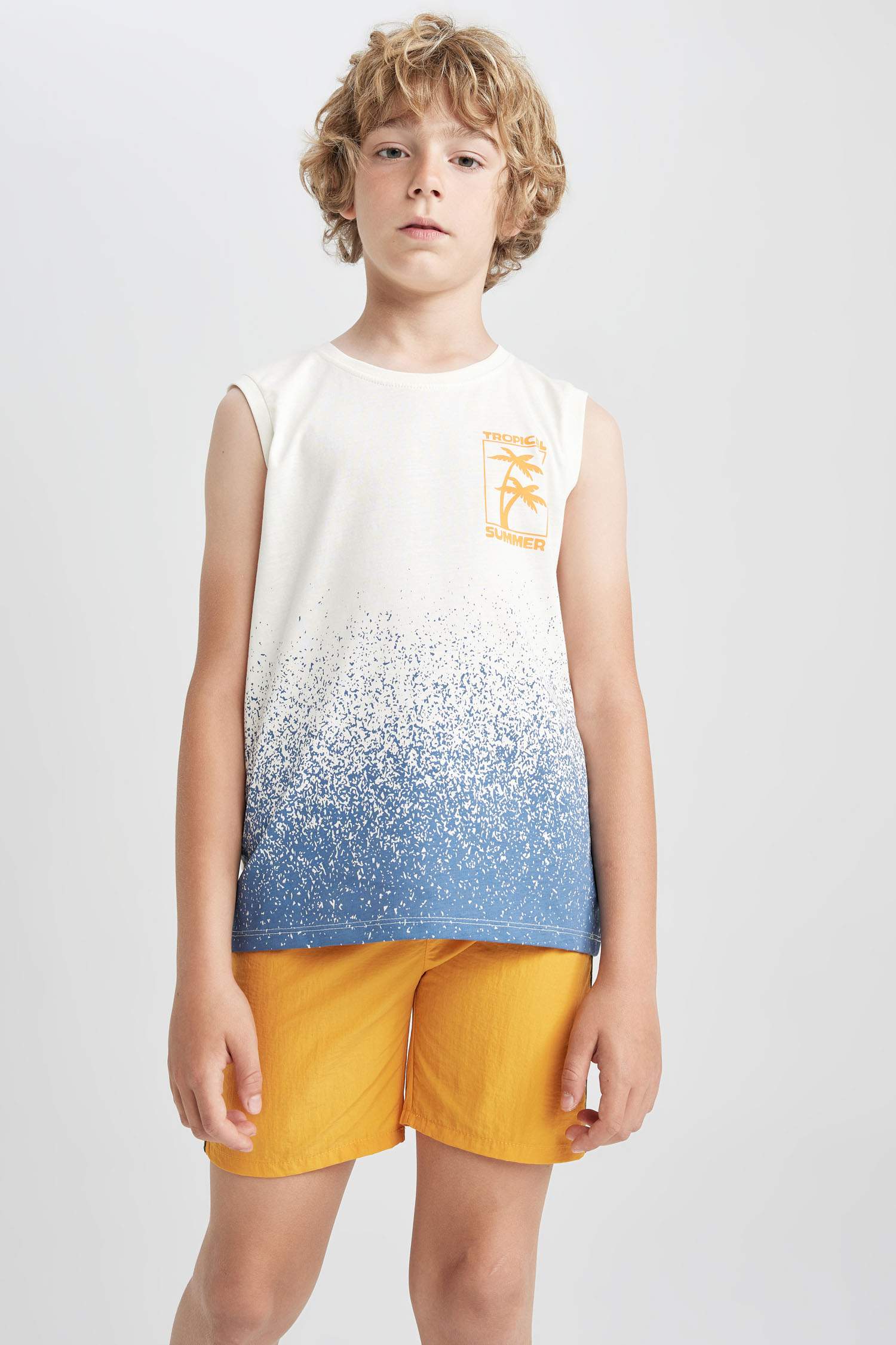 Débardeur Coupe Régulière Col Ras Du Cou pour Garçon