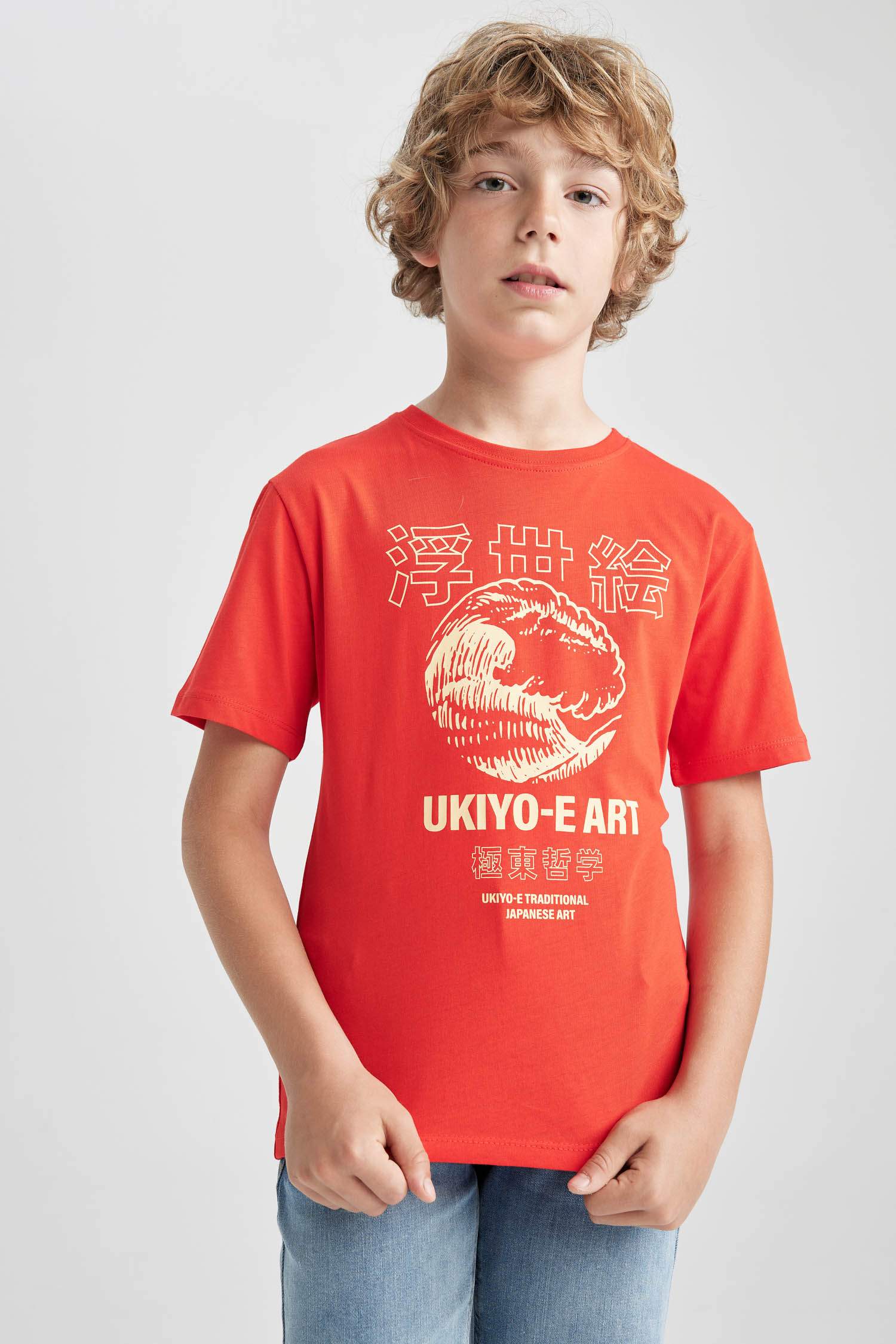 T-shirt à manches courtes Imprimé Col rond Garçon