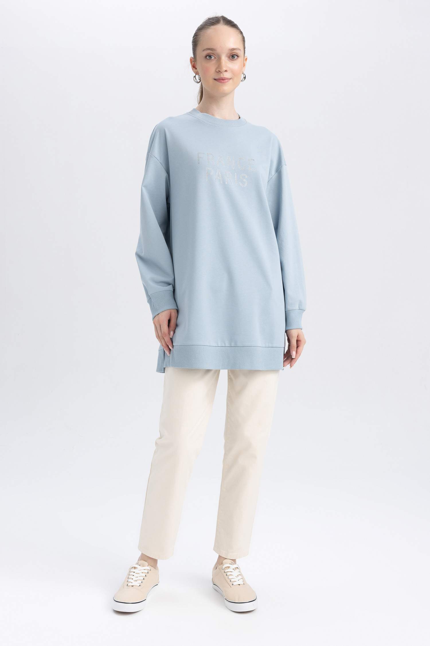 Regular Fit Crew мойын свит көйлек туникасы