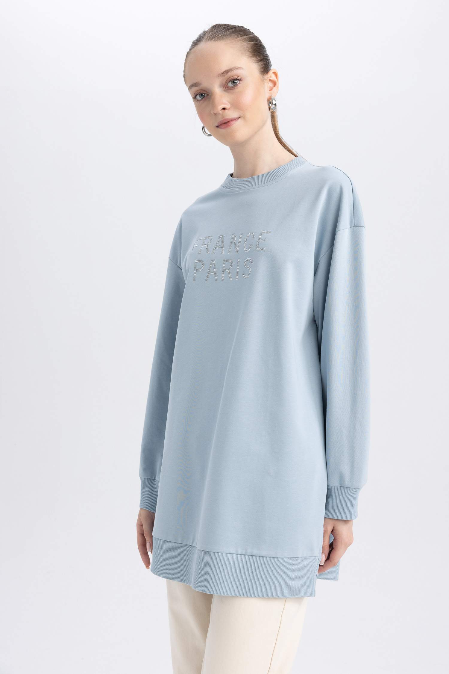 Regular Fit Crew мойын свит көйлек туникасы