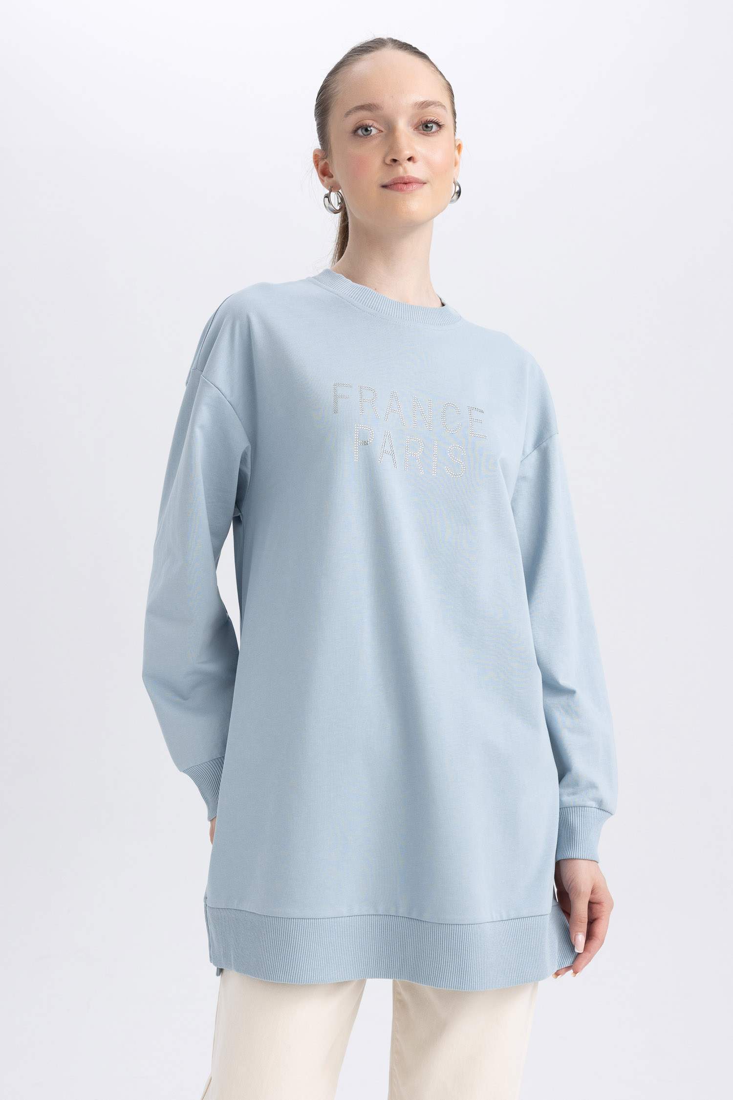 Regular Fit Crew мойын свит көйлек туникасы