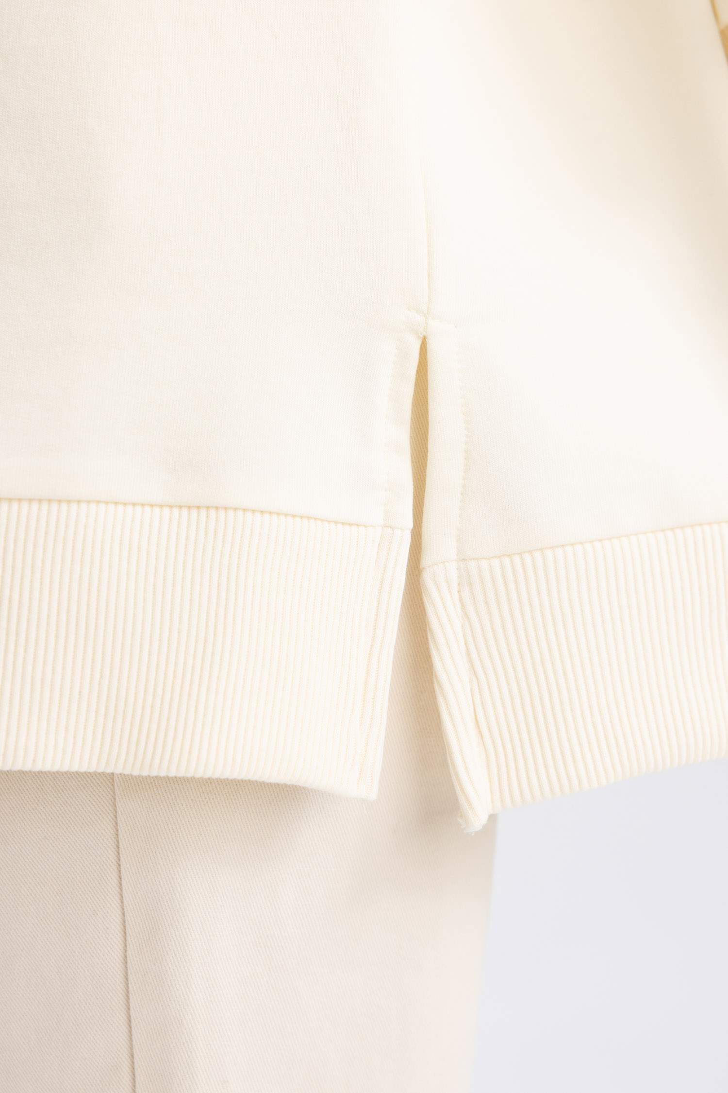 Regular Fit Bisiklet Yaka Baskılı Sweatshirt Tunik