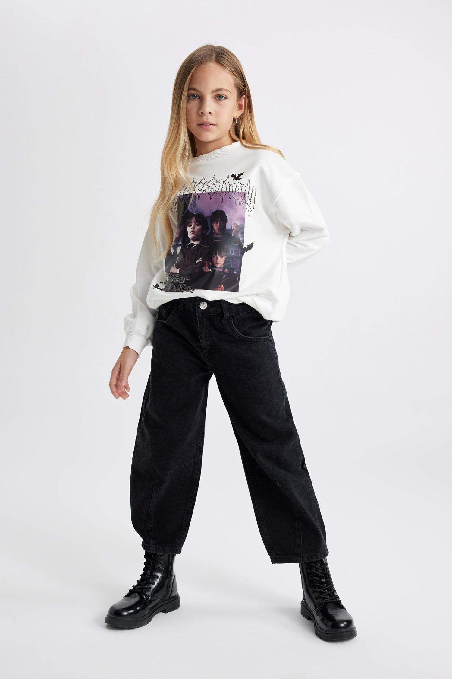 Girl Slouchy Oval Leg Trousers