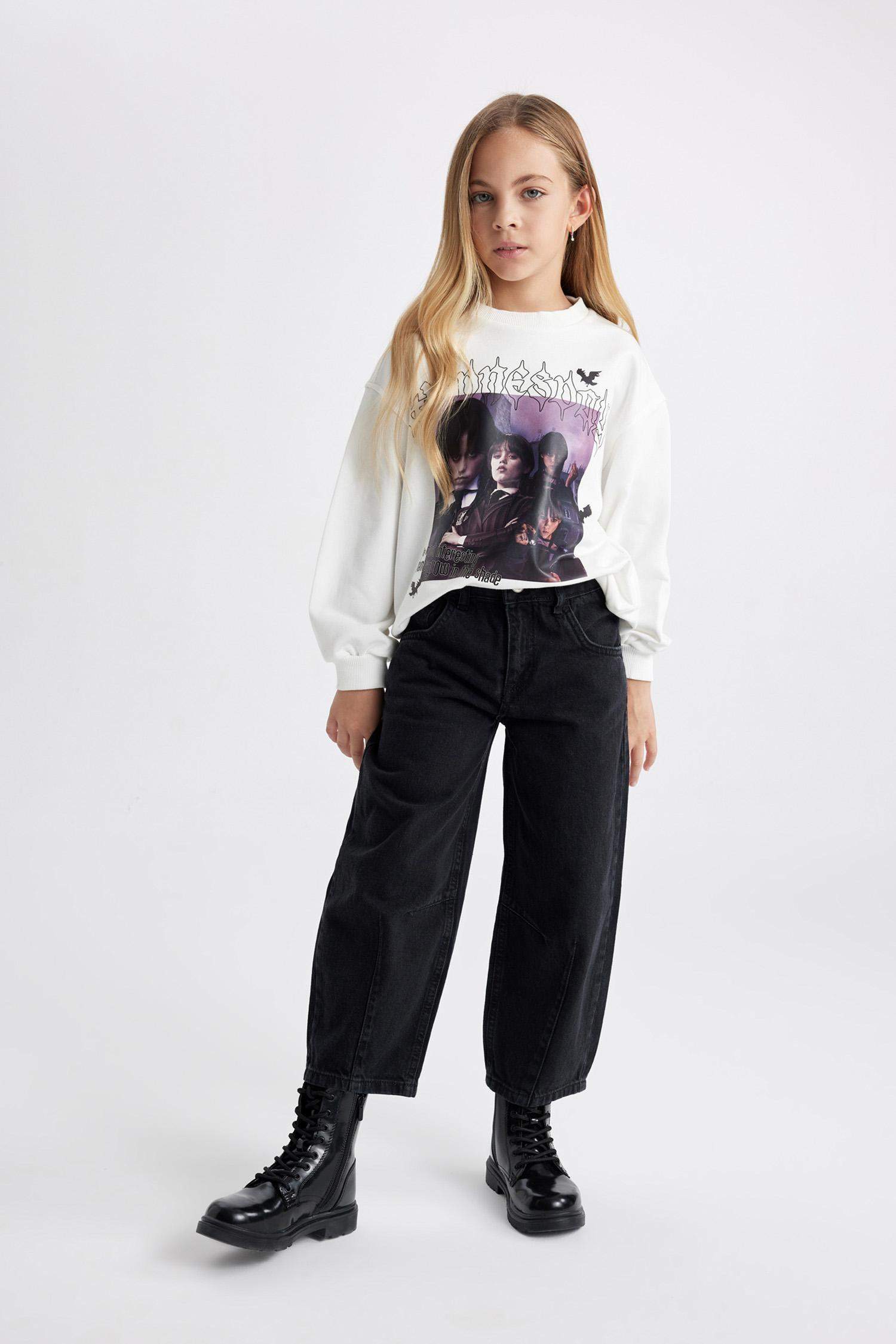 Girl Slouchy Oval Leg Trousers