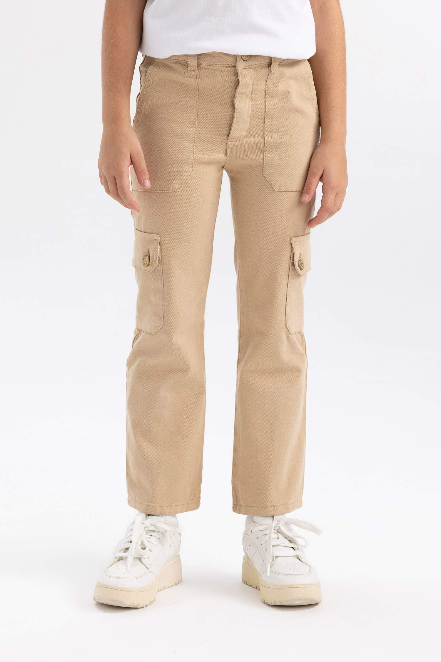 بنطلون شارلستون بناتي كارجو فيت قطن