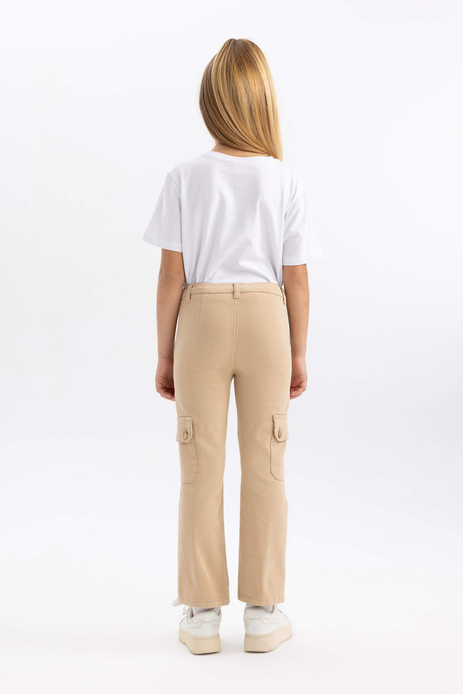 بنطلون شارلستون بناتي كارجو فيت قطن