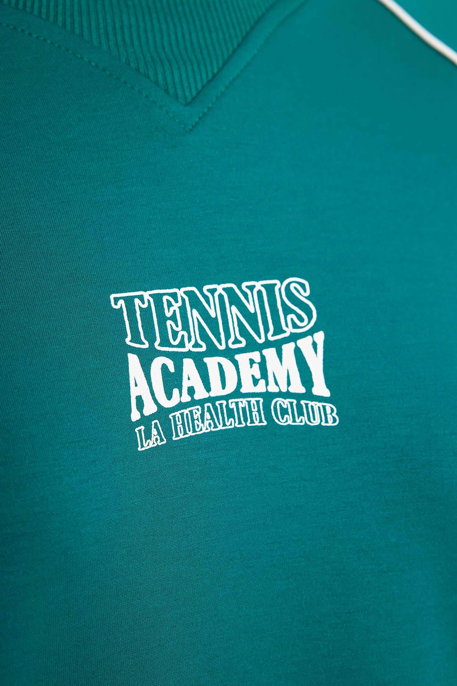 DeFactoFit Oversize Fit Printed Scuba Diving Fabric Sports Sweatshirt