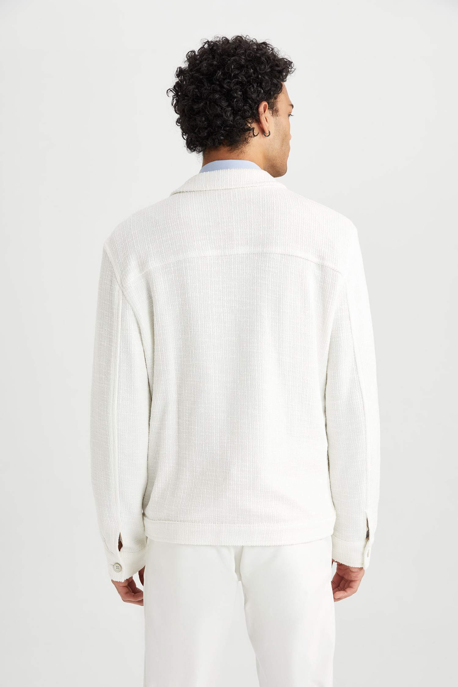 Polo Yaka Ceket Mont Düğmeli Mevsimlik Hafif