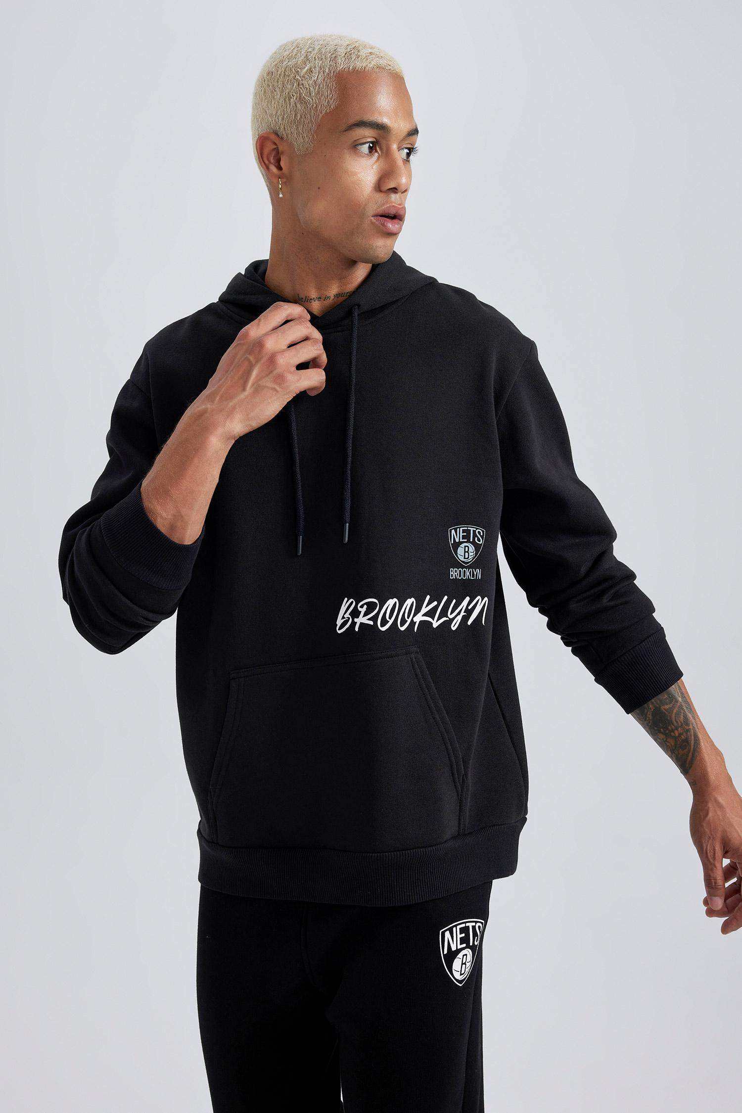 Sweat à Capuche Coupe Standard Avec Poche Manche Longue De DefactoFit NBA