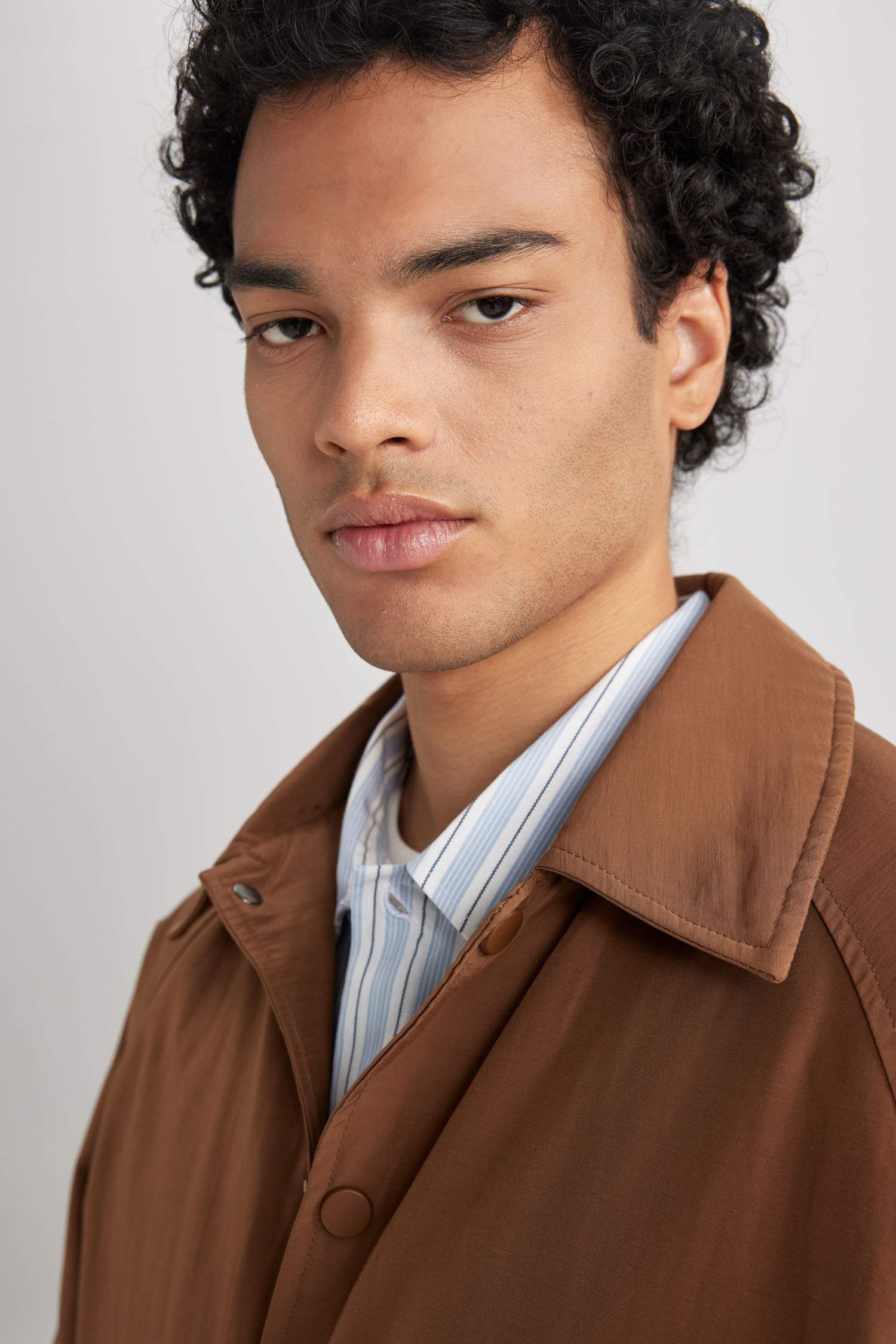 Relax Fit Polo Collar Jacket