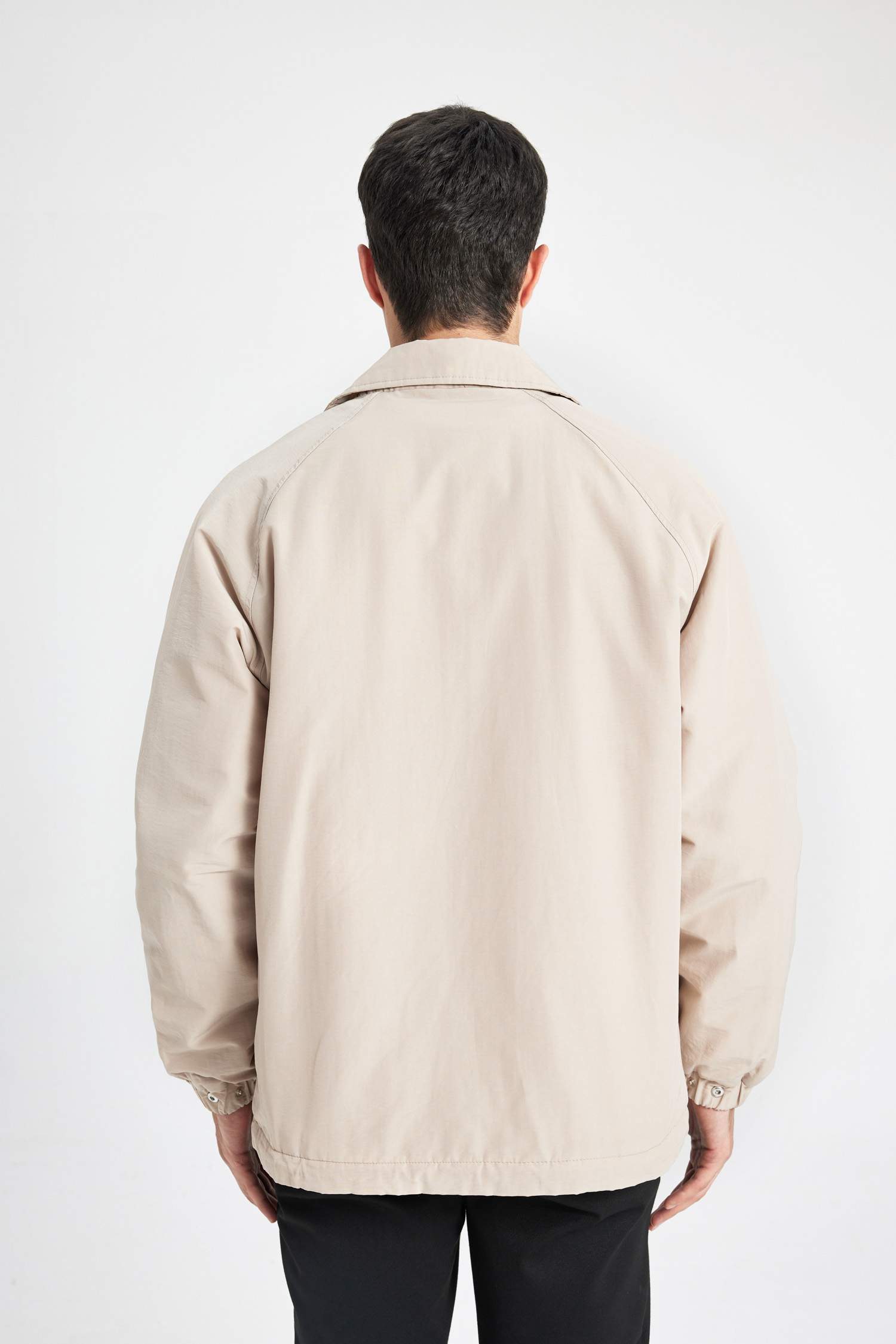 Relax Fit Polo Yaka Çıtçıtlı Cepli Mevsimlik Baharlık Ceket Mont