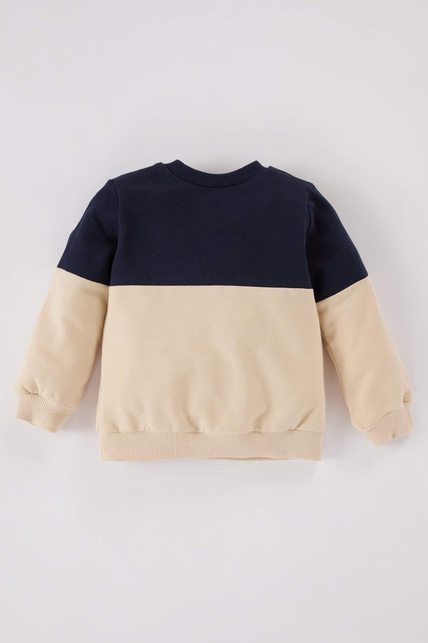 Sweatshirt à col rond avec blocs de couleurs pour bébé garçon