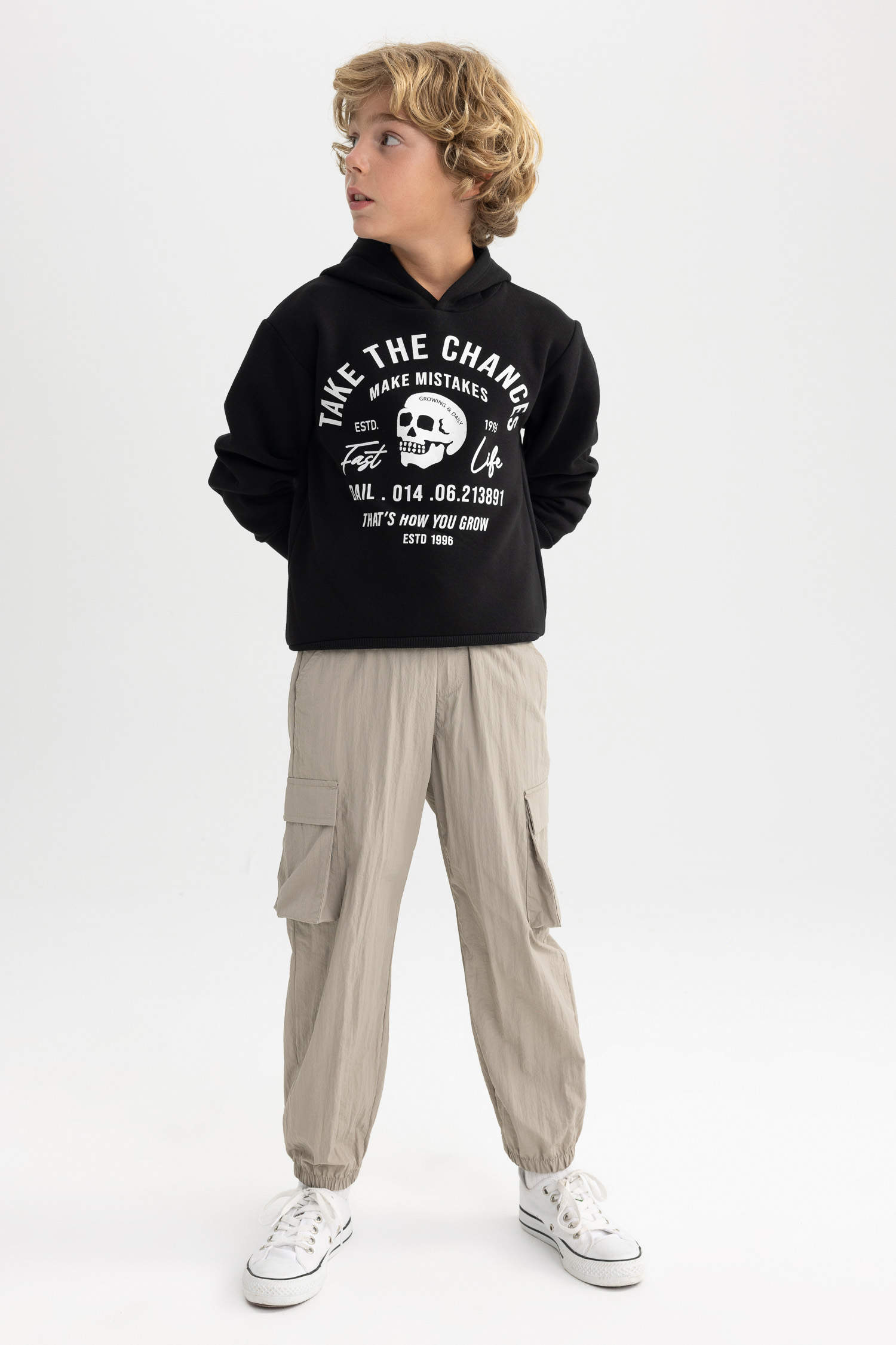 Black Boys & Teens Hooded Sweatshirt 2900960 | DeFacto
