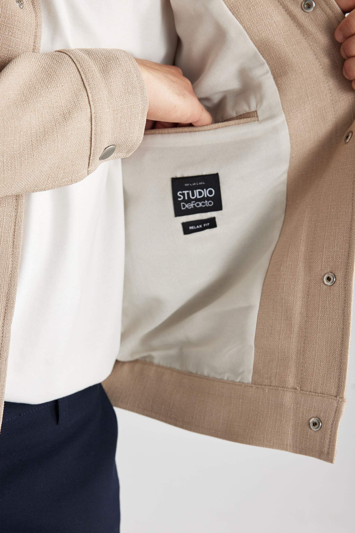 Куртка свободного кроя из хлопка