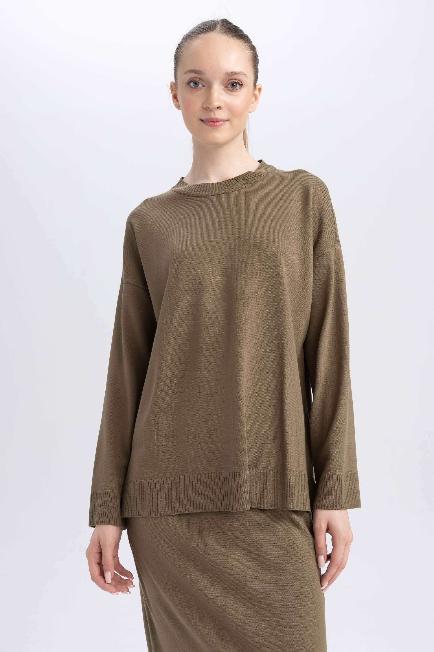 Tunique Coupe Régulière Col Rond