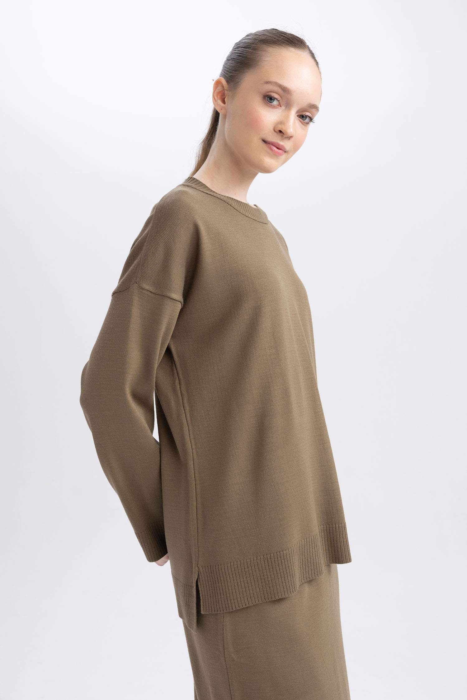 Tunique Coupe Régulière Col Rond