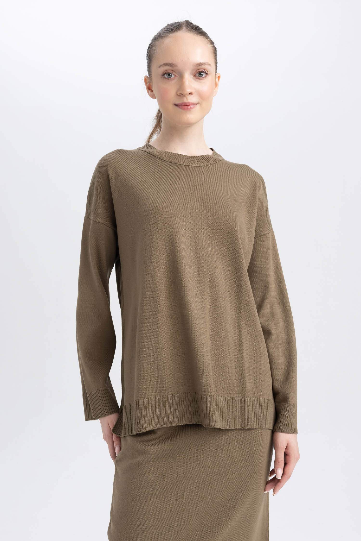 Tunique Coupe Régulière Col Rond