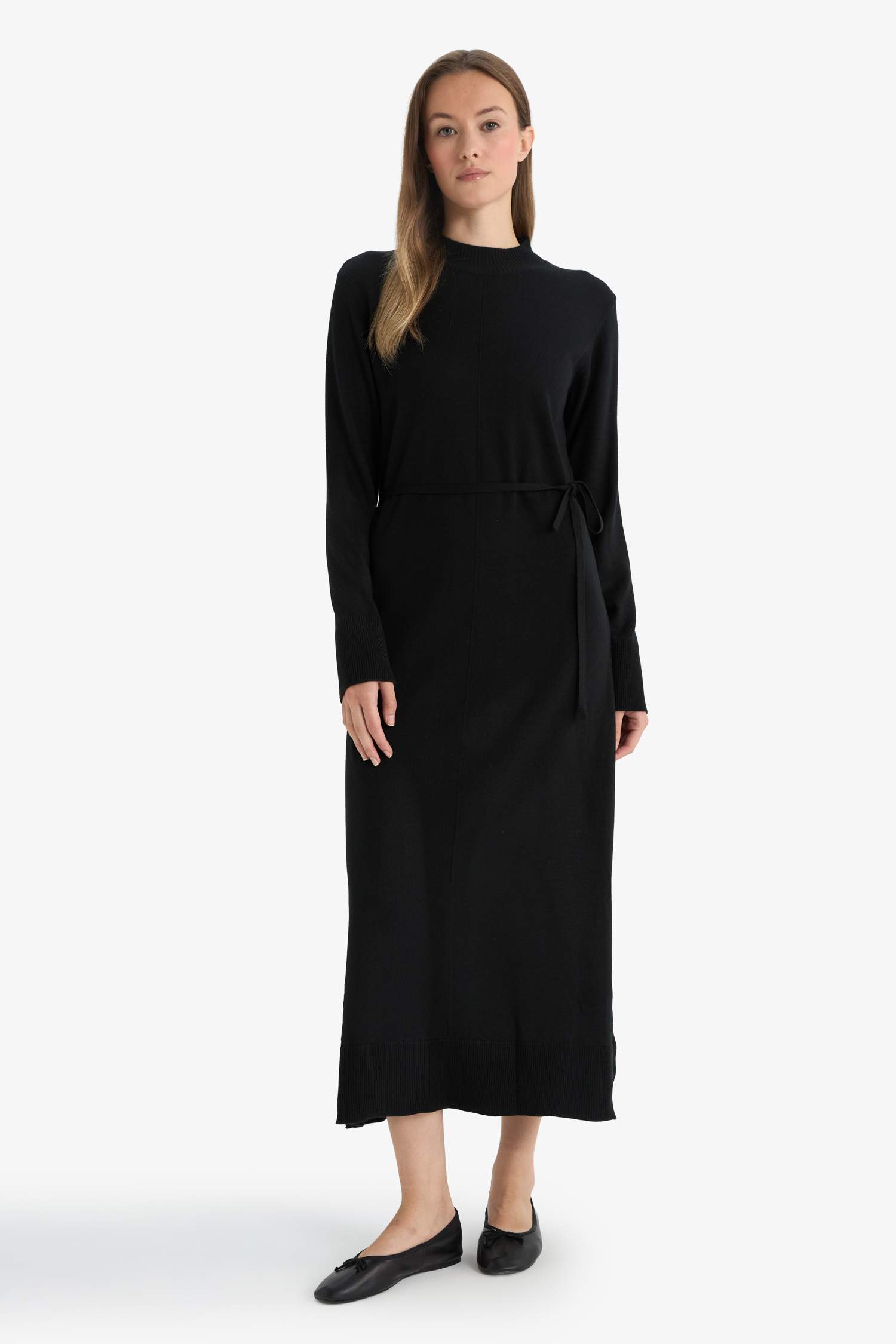 Robe à col montant Coupe régulière