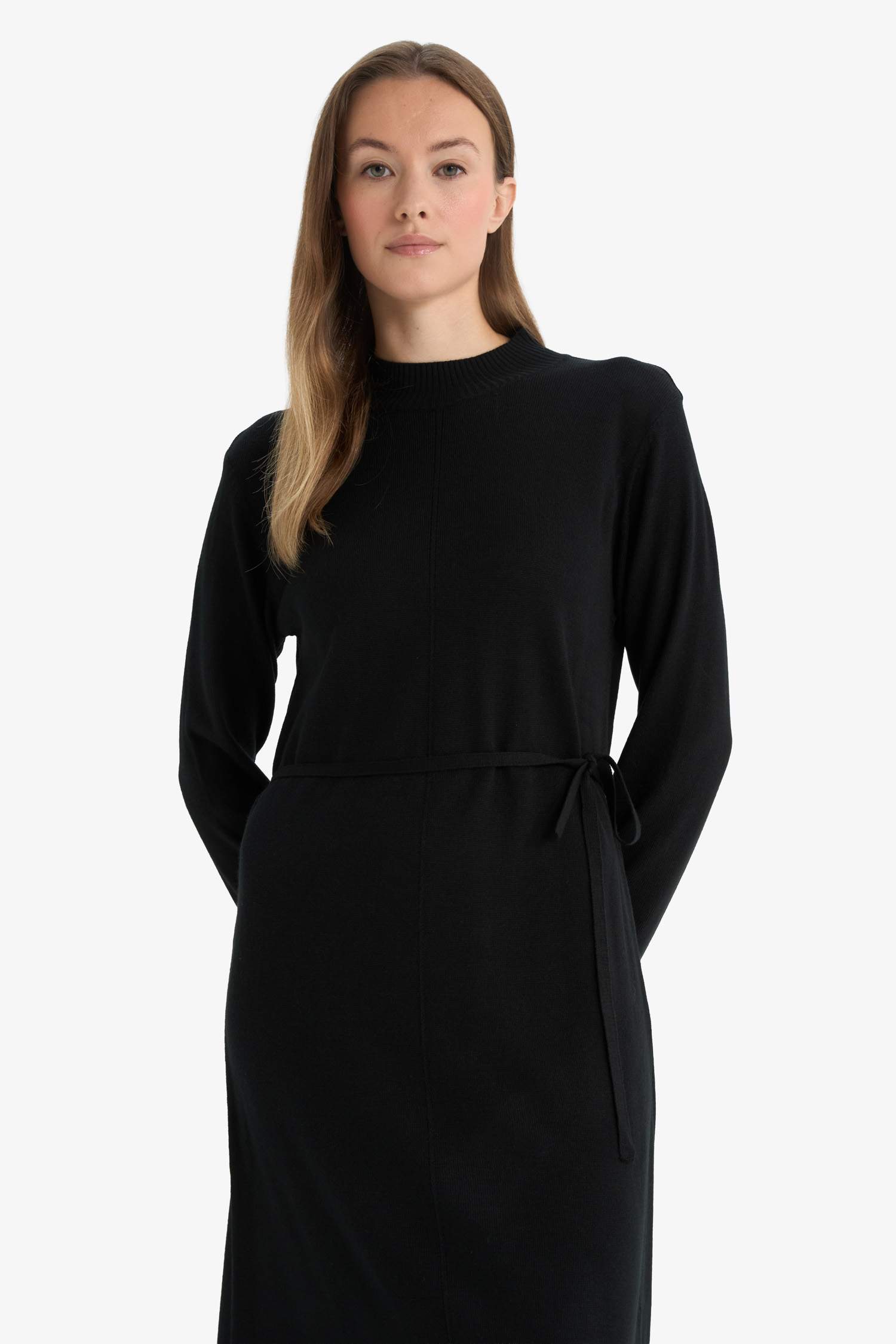 Robe à col montant Coupe régulière