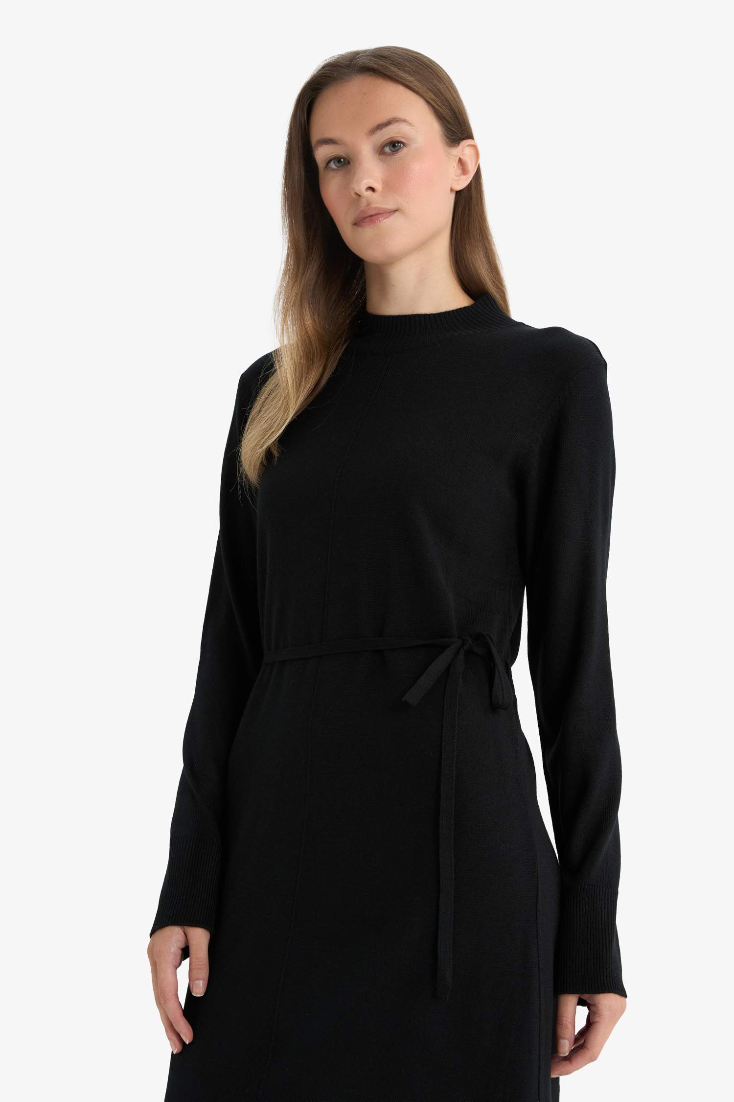 Robe à col montant Coupe régulière