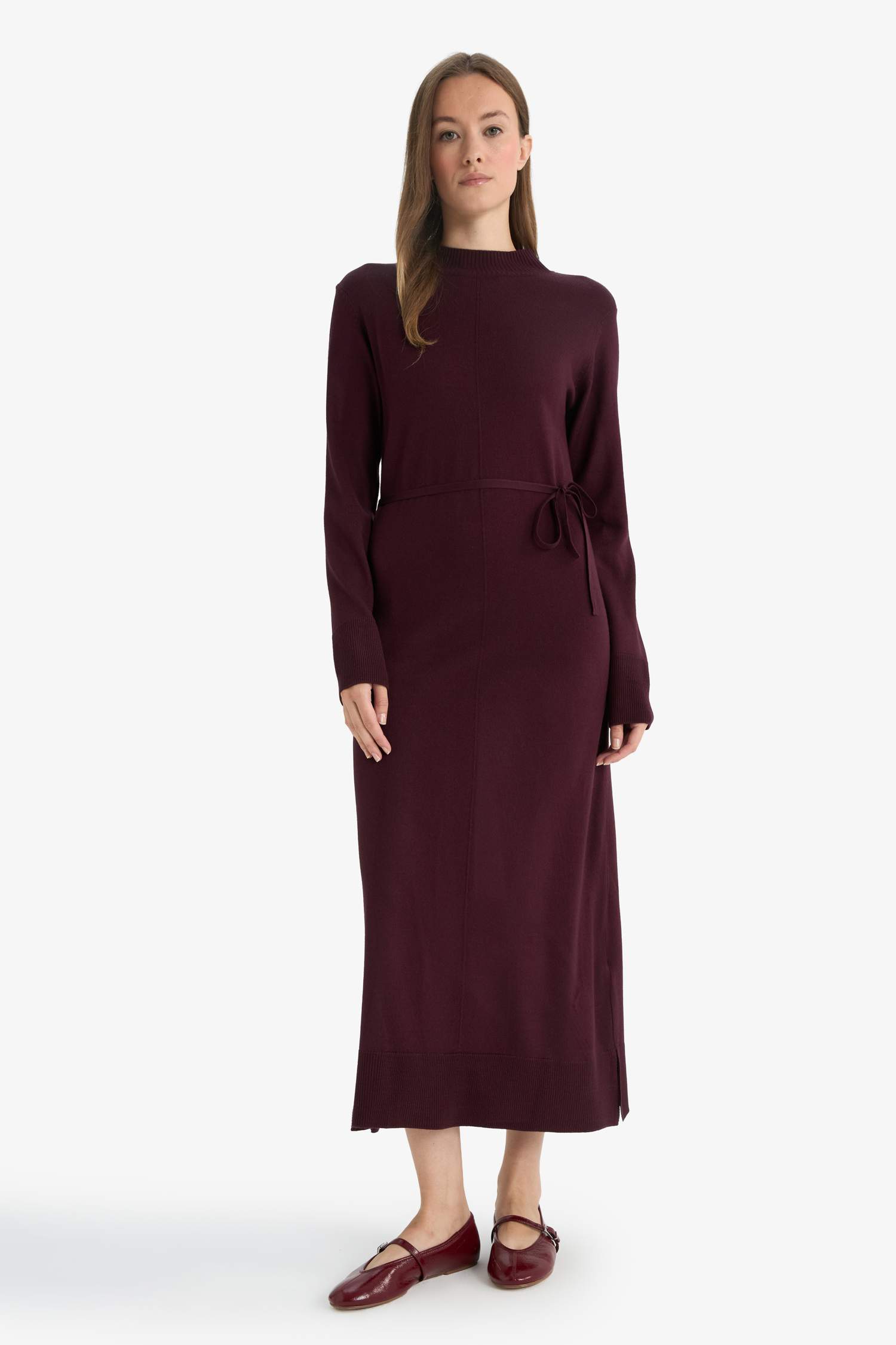 Robe à col montant Coupe régulière