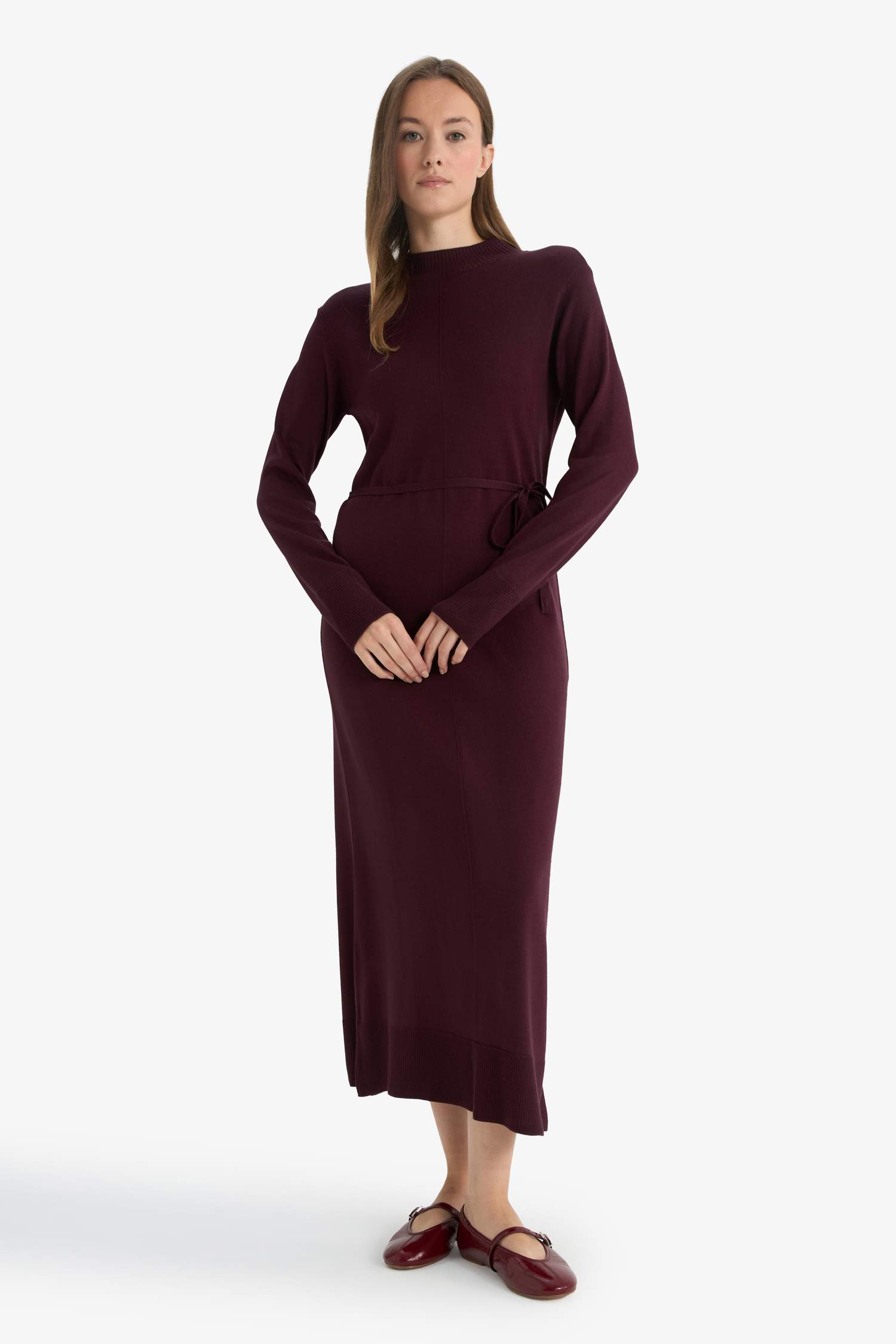 Robe à col montant Coupe régulière