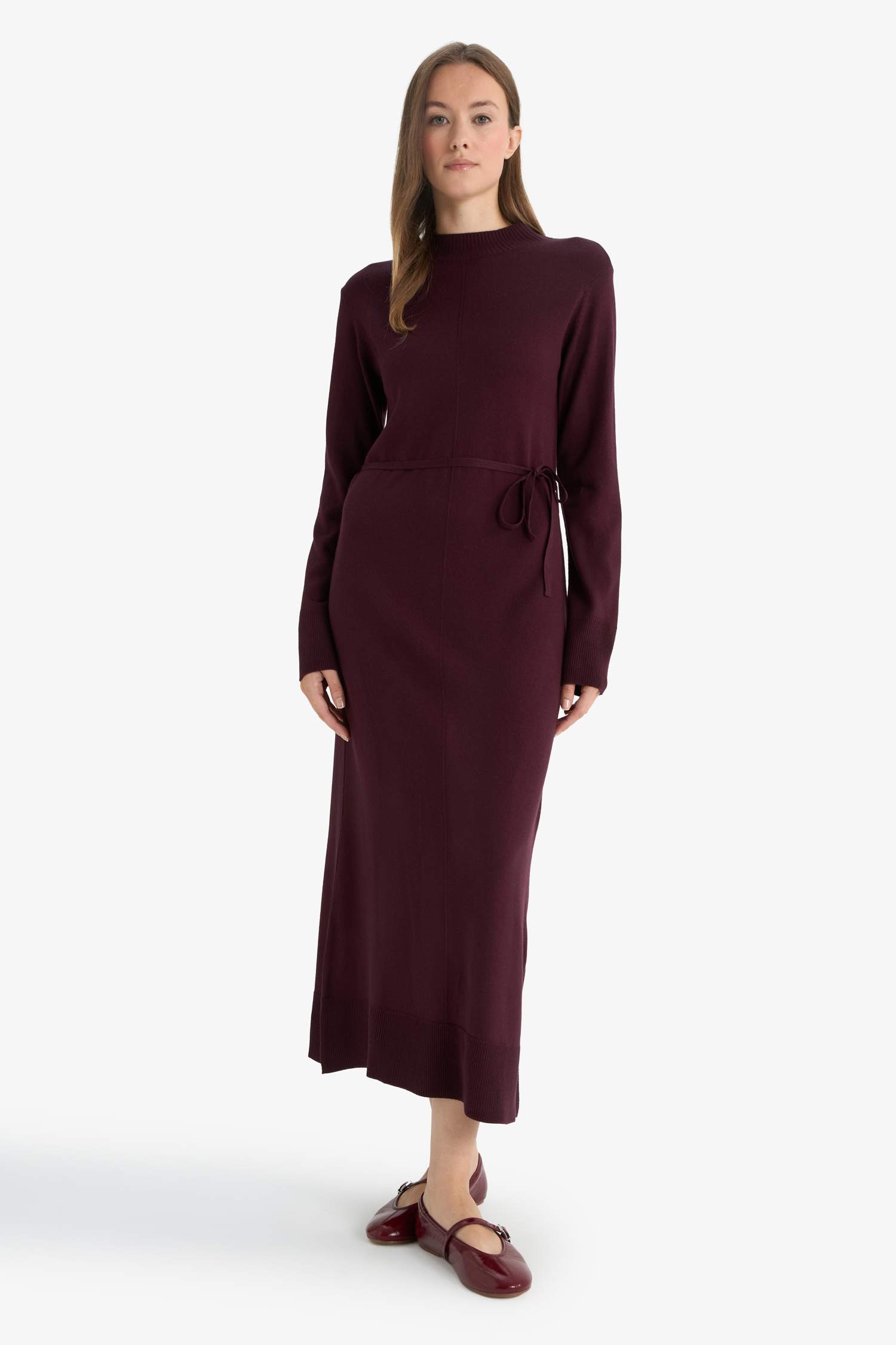 Robe à col montant Coupe régulière