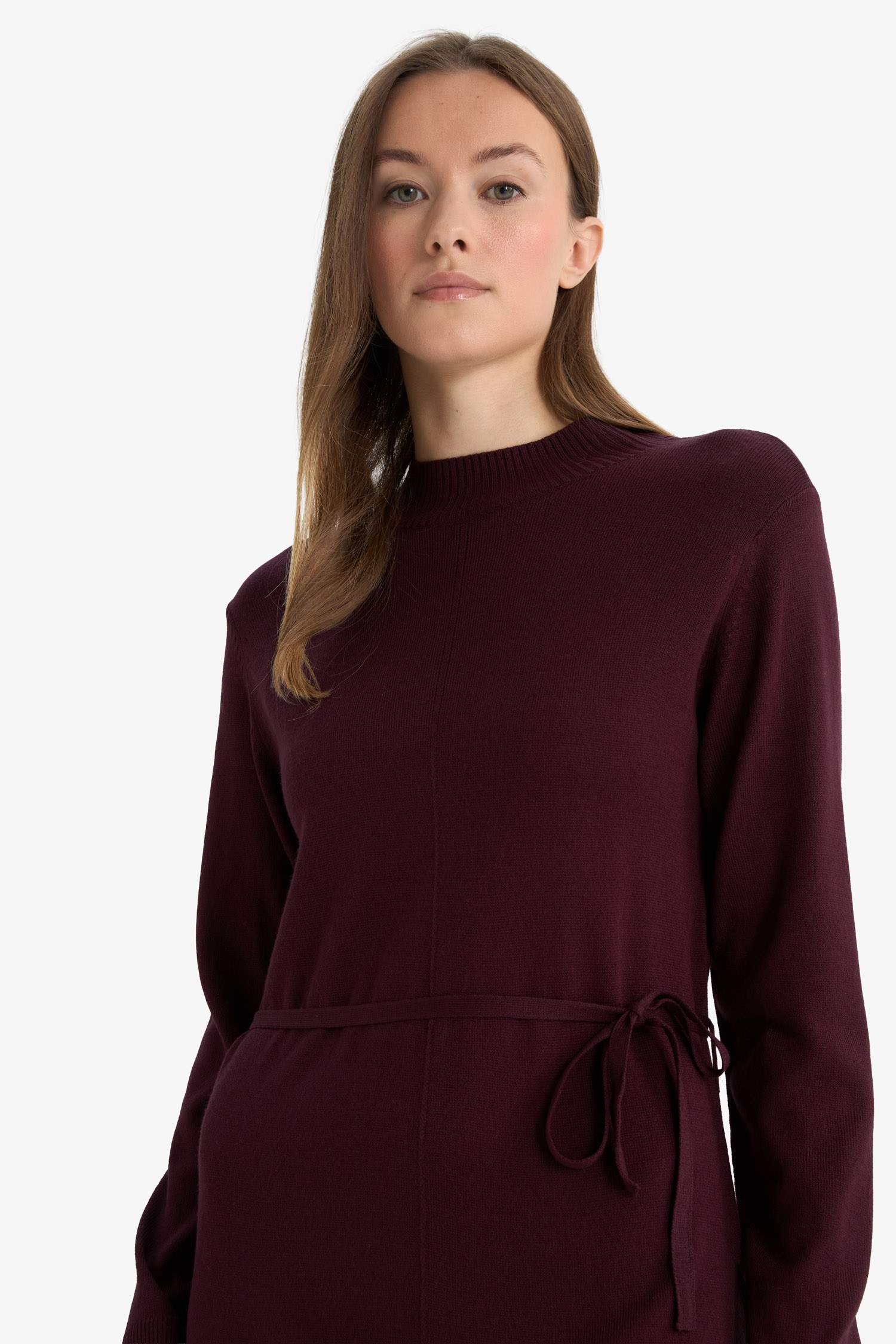 Robe à col montant Coupe régulière