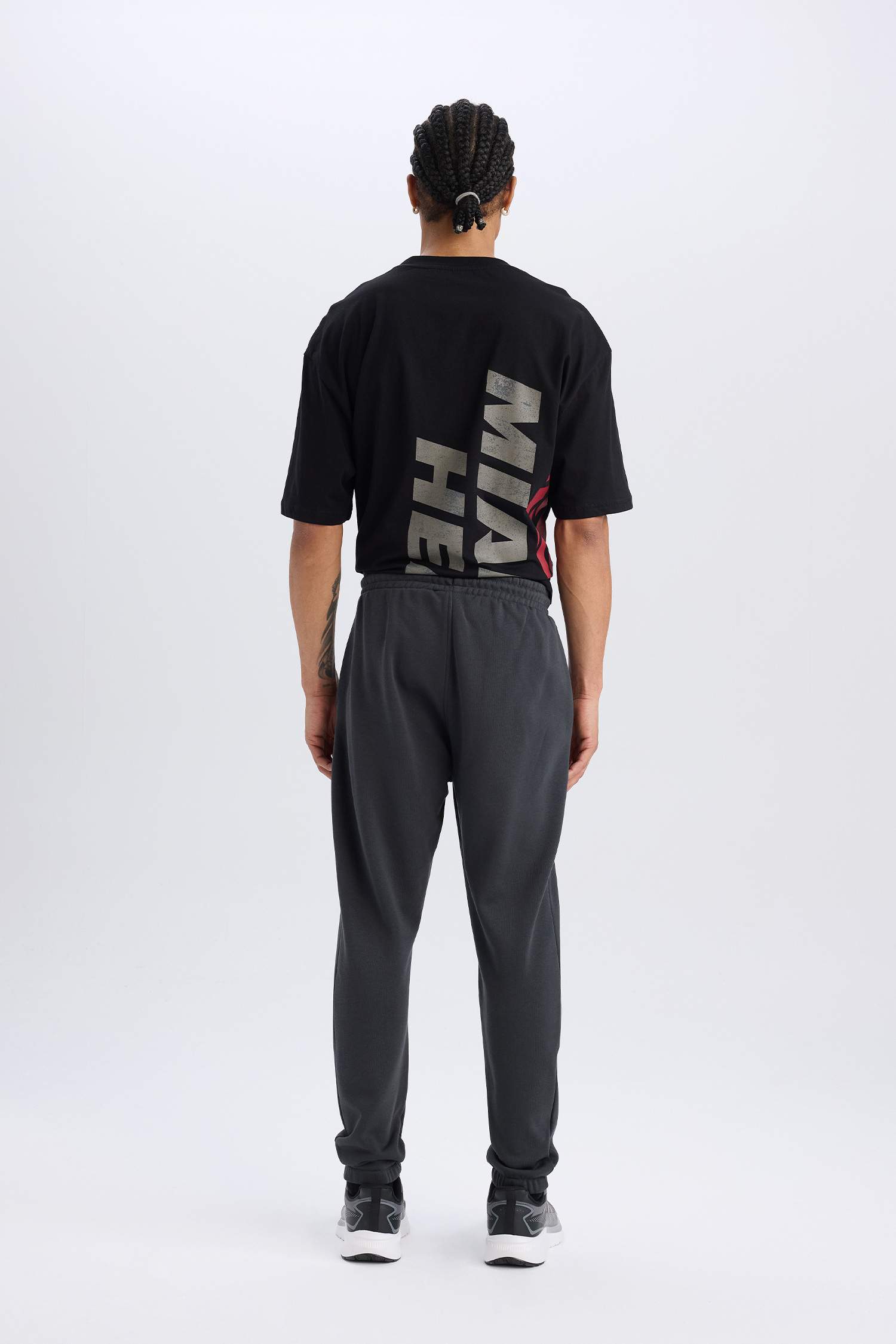 DeFactoFit NBA Miami Heat Kalın Jogger Eşofman Altı Standart Fit Beli Bağcıklı Cepli 