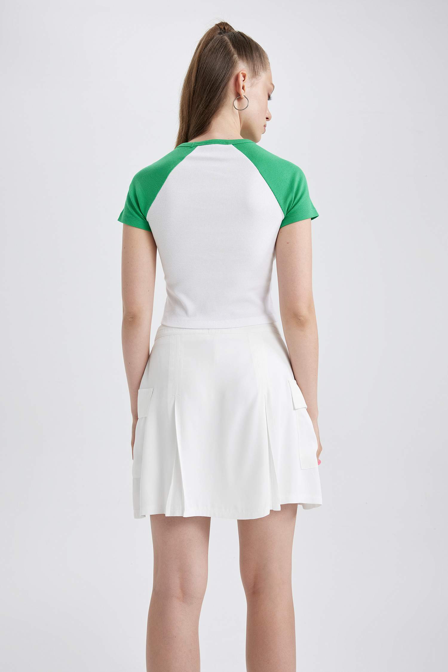 Coool Fitted Baskılı Fitilli Kaşkorse Kısa Kollu Tişört