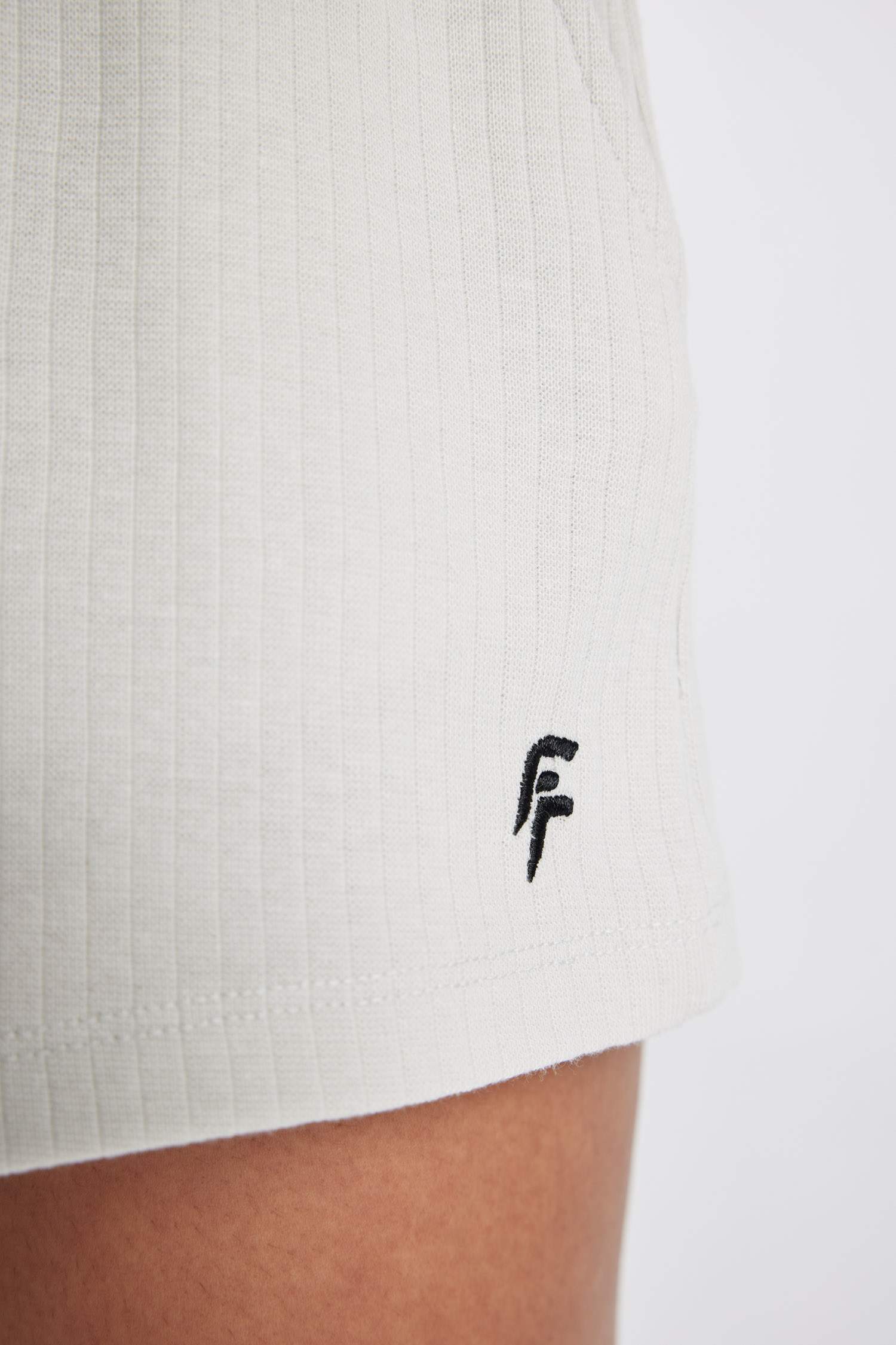 DeFactoFit Standard Fit Straight Leg Ribbed Shorts