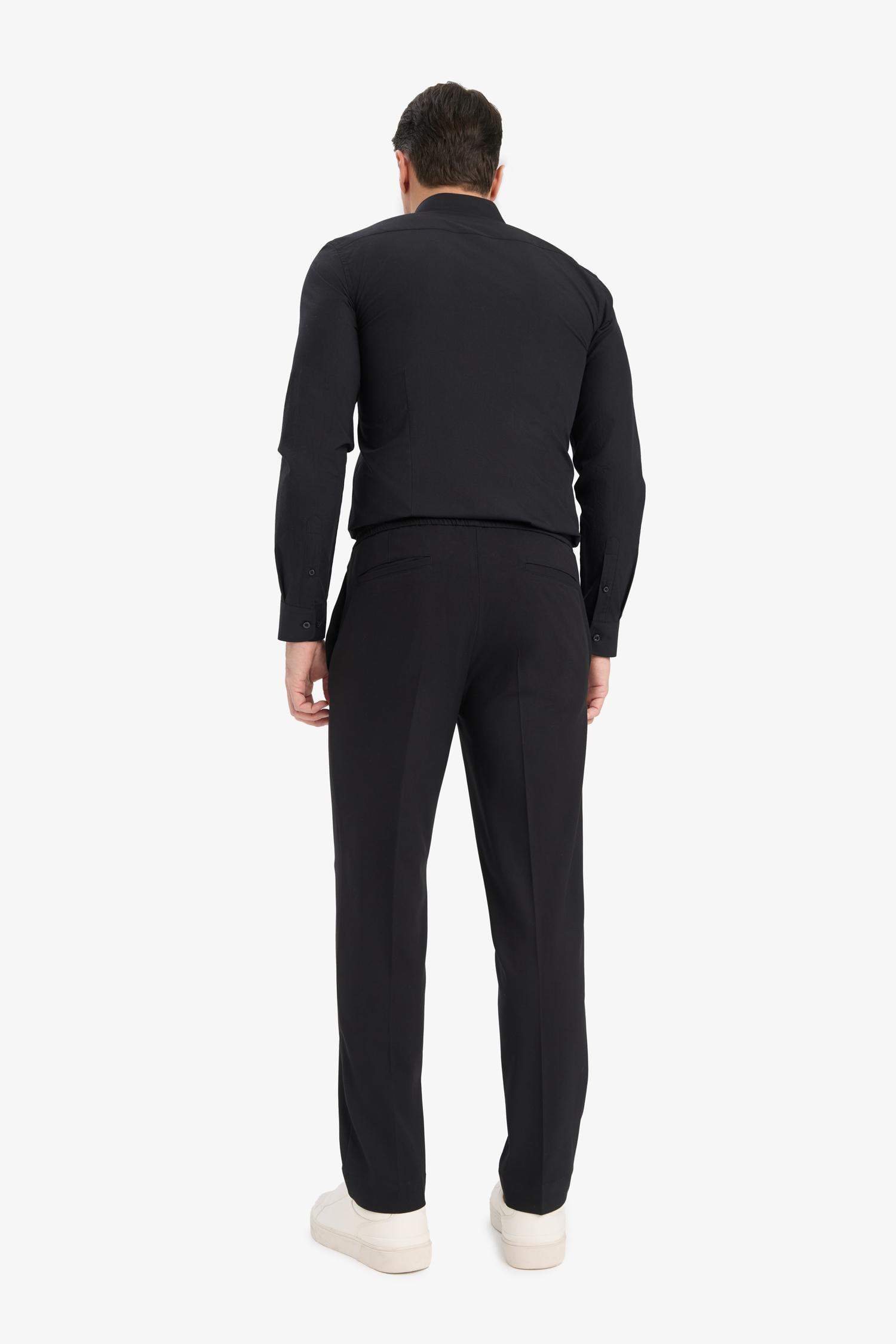 Beli Bağcıklı Lastikli Cepli Jogger Fit Her Yöne Esneyen Yumuşak Tuşe Pantolon