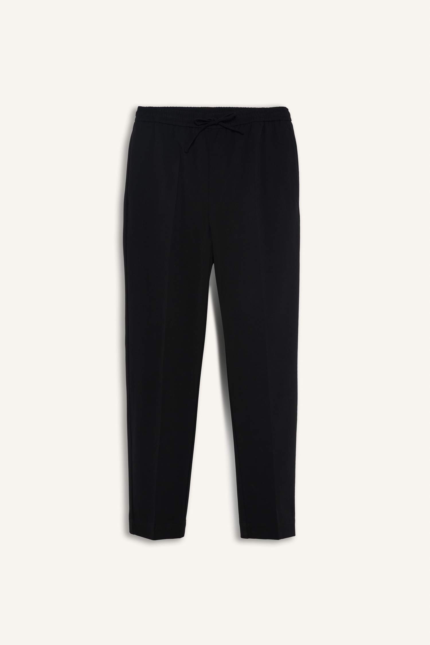 Beli Bağcıklı Lastikli Cepli Jogger Fit Her Yöne Esneyen Yumuşak Tuşe Pantolon